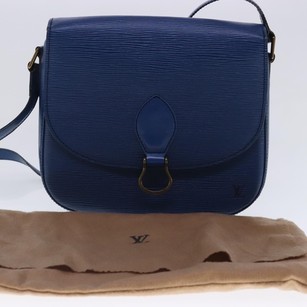 Louis Vuitton LOUIS VUITTON Epi Saint Cloud GM Shoulder Bag Toledo Blue Size ONE SIZE - 12 Thumbnail