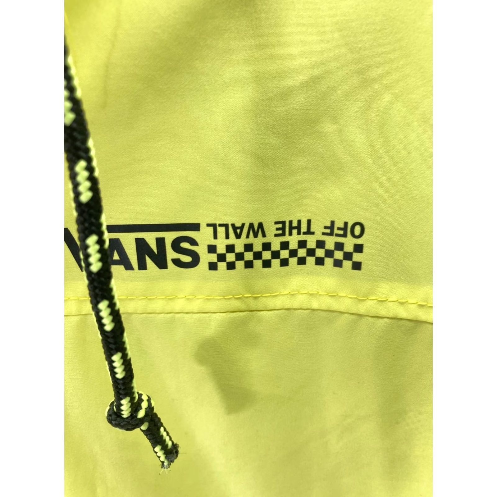 Vans VANS Kastle Turvey Windbreaker Jacket Womens L Yellow Zip Up Hooded Drawstring Jacket Size L / US 10 / IT 46 - 6 Thumbnail