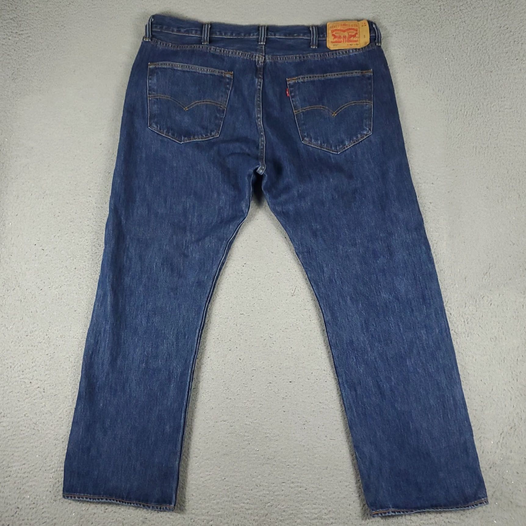 Levi's Levi's 501 Jeans Mens Regular Size 42x30 Blue Straight Leg Denim Pants Size US 42 / EU 58 - 7 Thumbnail