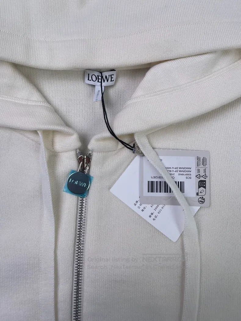 Loewe Loewe SS23 Pure Color Hooded Zipper Casual Sweatshirt Size S / US 4 / IT 40 - 2 Thumbnail