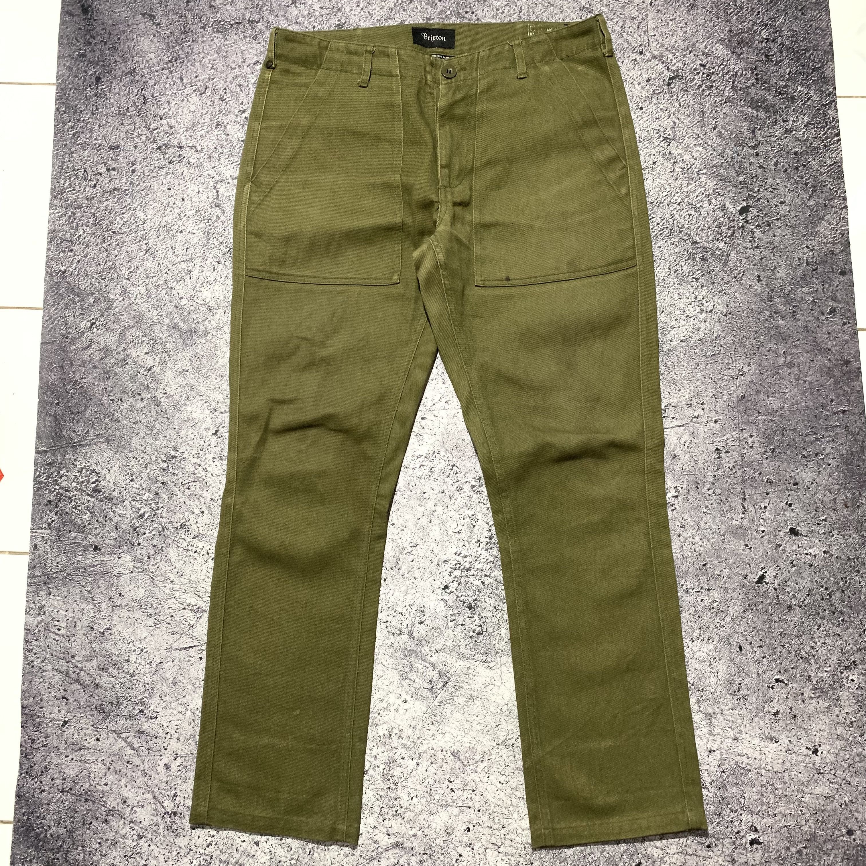Japanese Brand 2000s Brixton Military Fatigue Work Pants Size US 33 - 1 Thumbnail