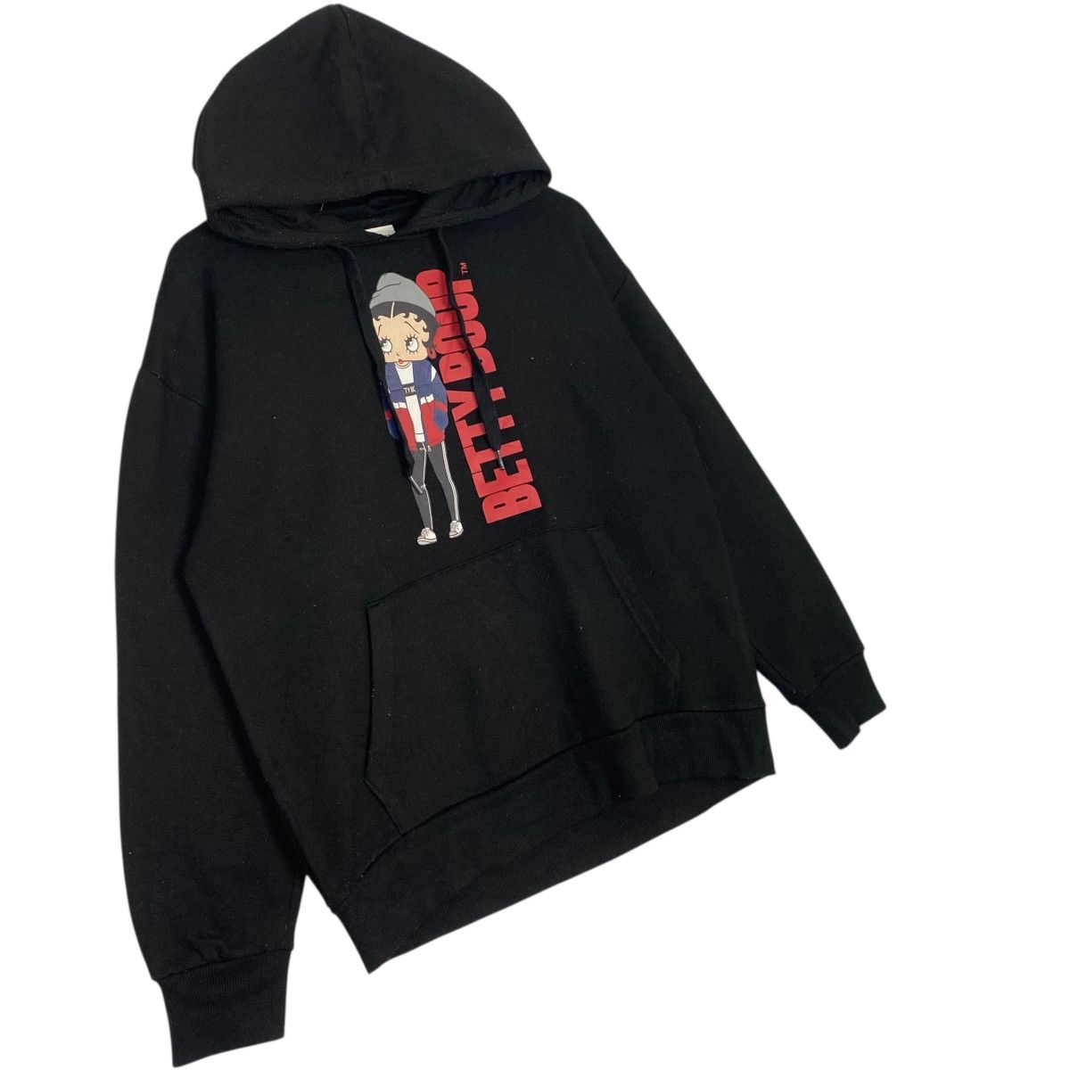 Vintage Vintage Betty Boop Printed Hoodie Sweater Black Size L Size US L / EU 52-54 / 3 - 3 Thumbnail
