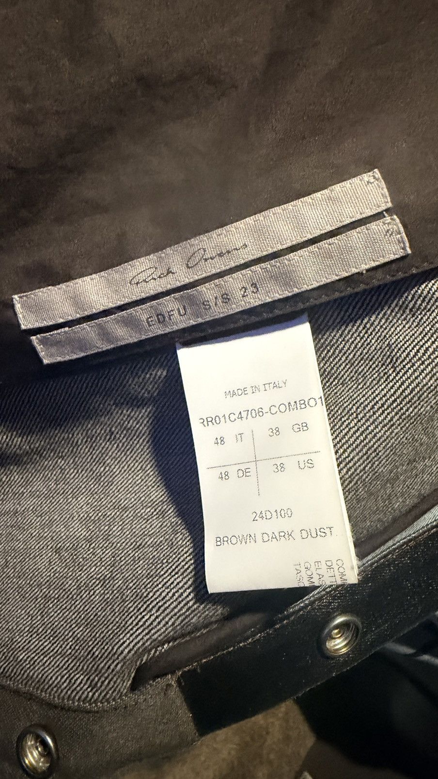 Rick Owens Rick Owens denim jacket Size US M / EU 48-50 / 2 - 3 Thumbnail