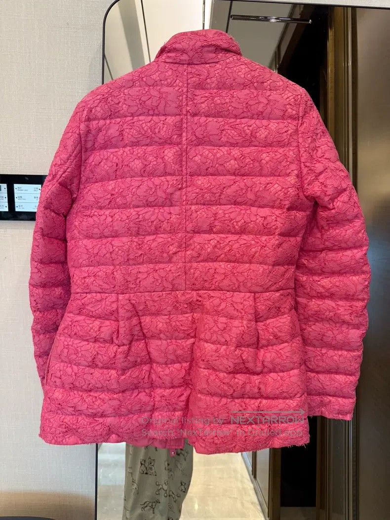 Valentino Valentino Rose red full lace down jacket Size M / US 6-8 / IT 42-44 - 5 Thumbnail