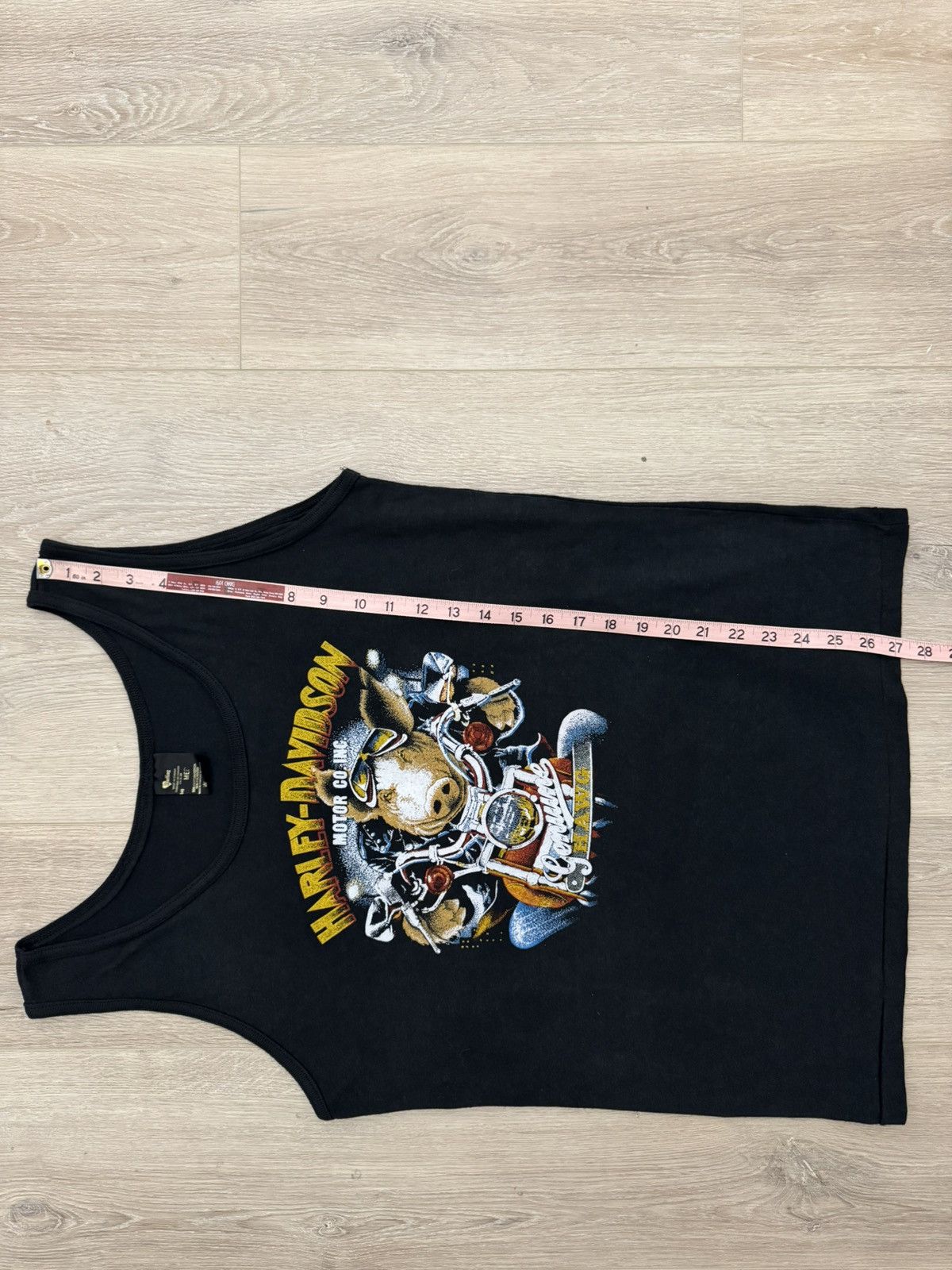 Harley Davidson 80s Rare Genuine Hawg 3D Emblem Harley Davidson Tee / Tank Size US M / EU 48-50 / 2 - 6 Thumbnail
