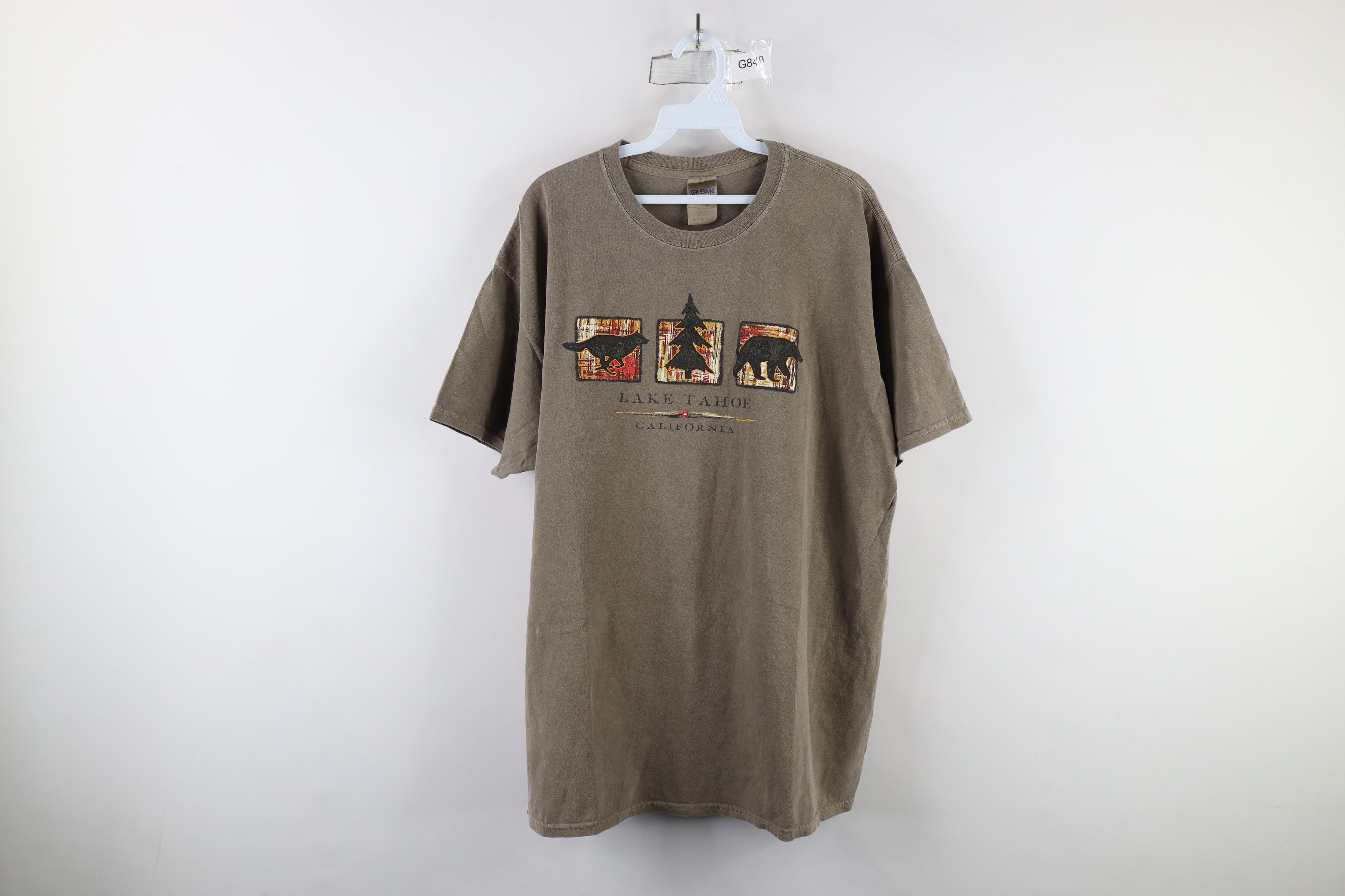Vintage Vintage Streetwear Lake Tahoe California Bear Wolf T-Shirt Size US XL / EU 56 / 4 - 1 Thumbnail