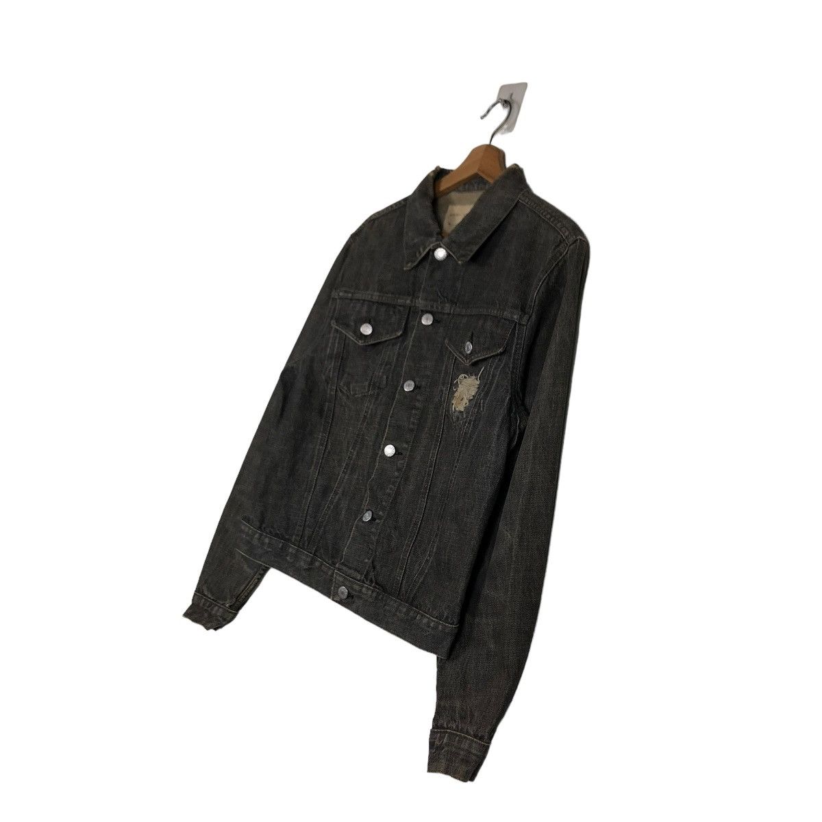 Helmut Lang 🔥VINTAGE HELMUT LANG CLASSIC DENIM TRUCKER JACKET BIKER Size US M / EU 48-50 / 2 - 4 Thumbnail