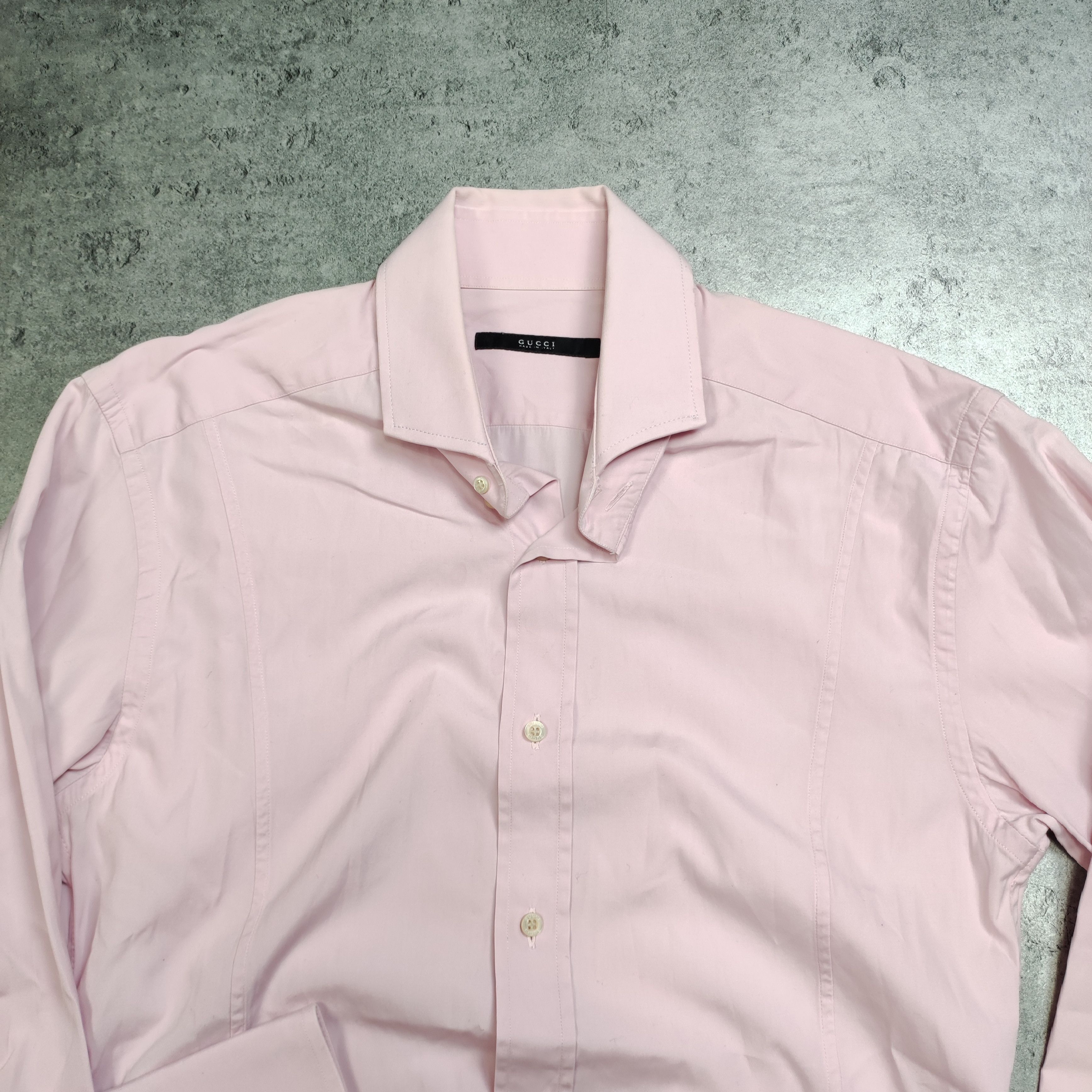 Gucci × Tom Ford RARE Gucci x Tom Ford Classic Slim Fit Light Pink Shirt Size US S / EU 44-46 / 1 - 4 Thumbnail