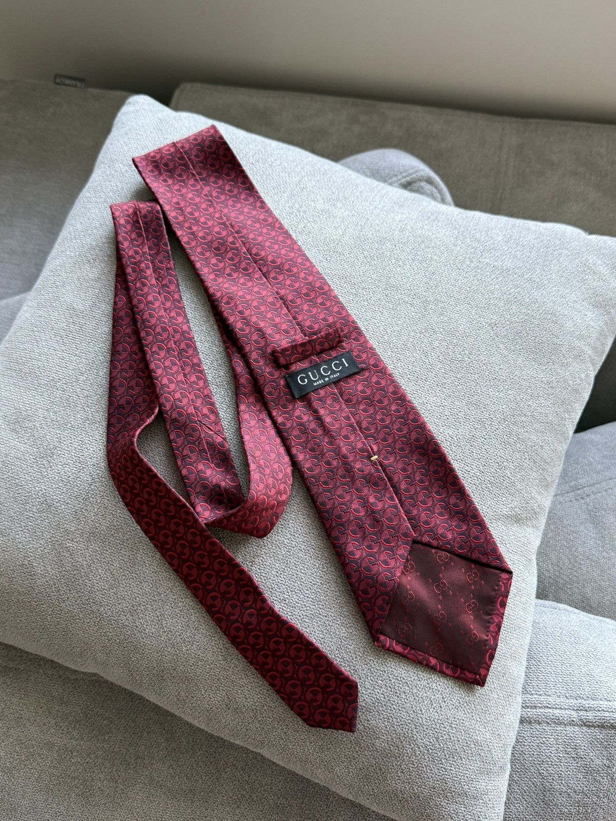 Gucci Gucci by Tom Ford Monogram Silk Mens Ties Size ONE SIZE - 1 Thumbnail