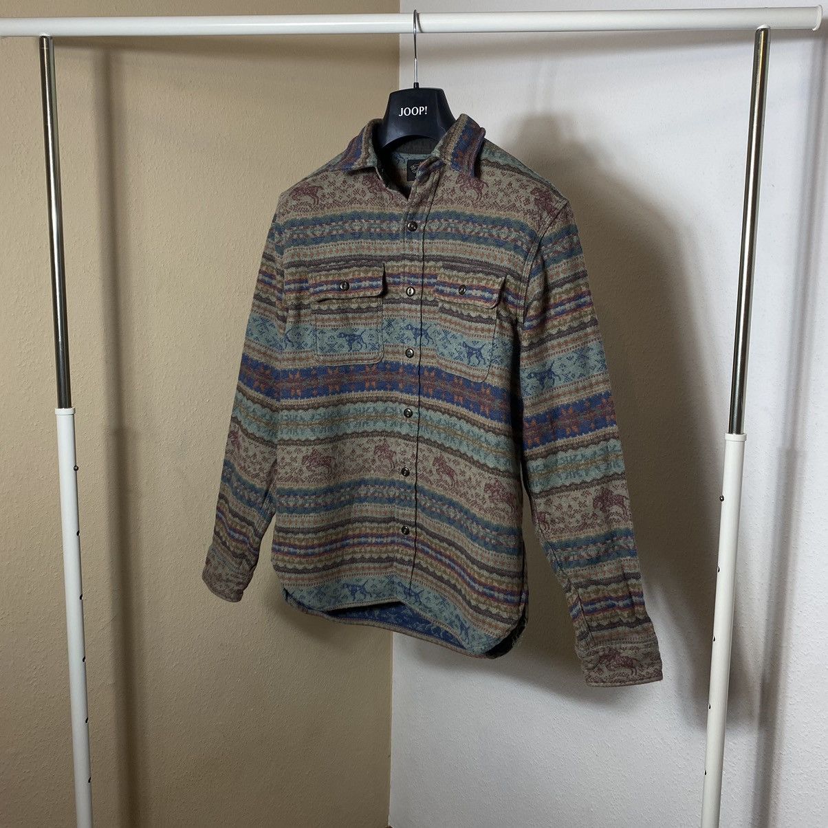RRL Ralph Lauren RRL Double Ralph Lauren Fair Isle Hunting Jacquard Workshirt Size US S / EU 44-46 / 1 - 7 Thumbnail