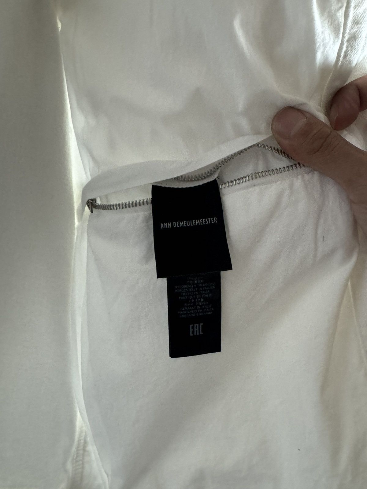 Ann Demeulemeester COTTON DENIM VEST - WHITE Size US L / EU 52-54 / 3 - 4 Thumbnail