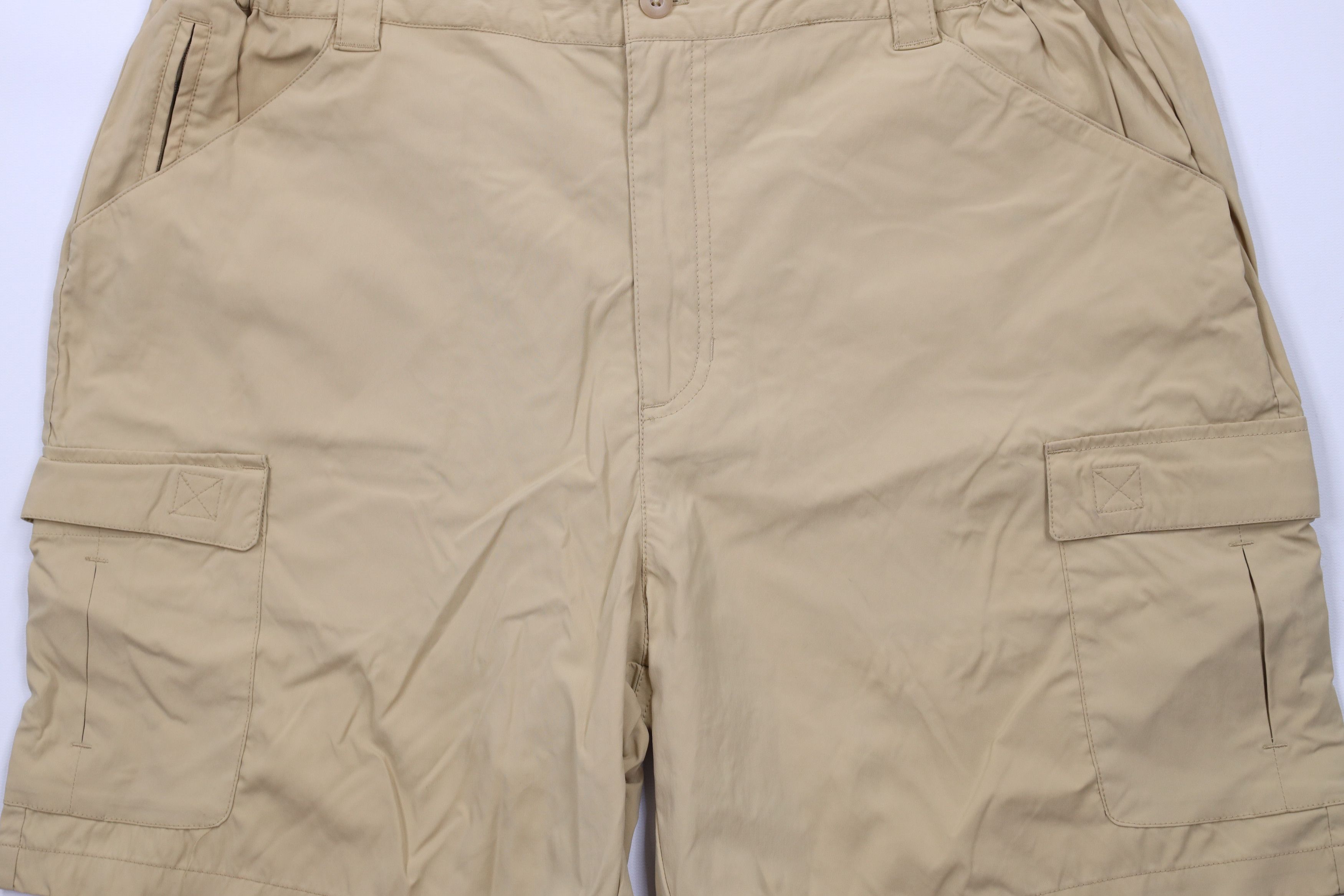 L.L. Bean × Vintage Vintage Y2K LL Bean Tech Hiking Cargo Shorts Beige Nylon Size US 34 / EU 50 - 3 Thumbnail