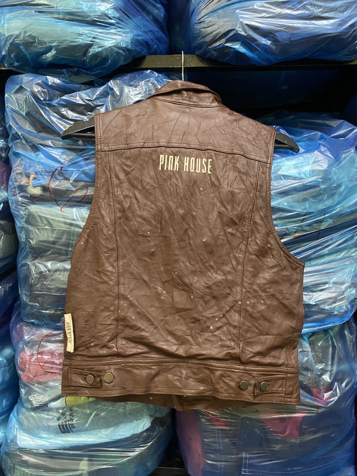 Pink House Pink House Vintage Brown Leather Vest - Japanese Retro Biker Size US S / EU 44-46 / 1 - 6 Thumbnail