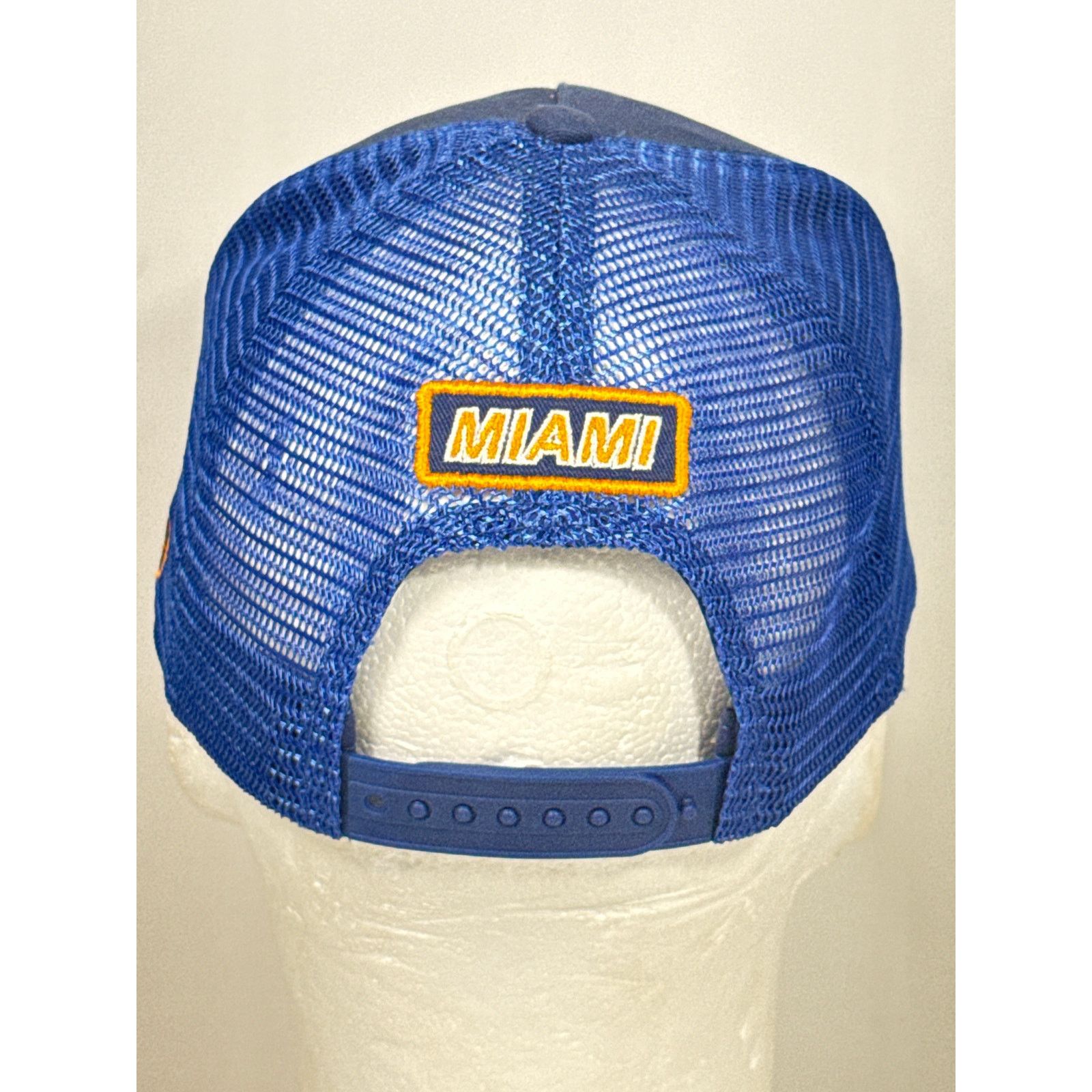 Other Vintage Style Blue/Orange Mesh Trucker Hat DYC Snapback Size ONE SIZE - 5 Thumbnail