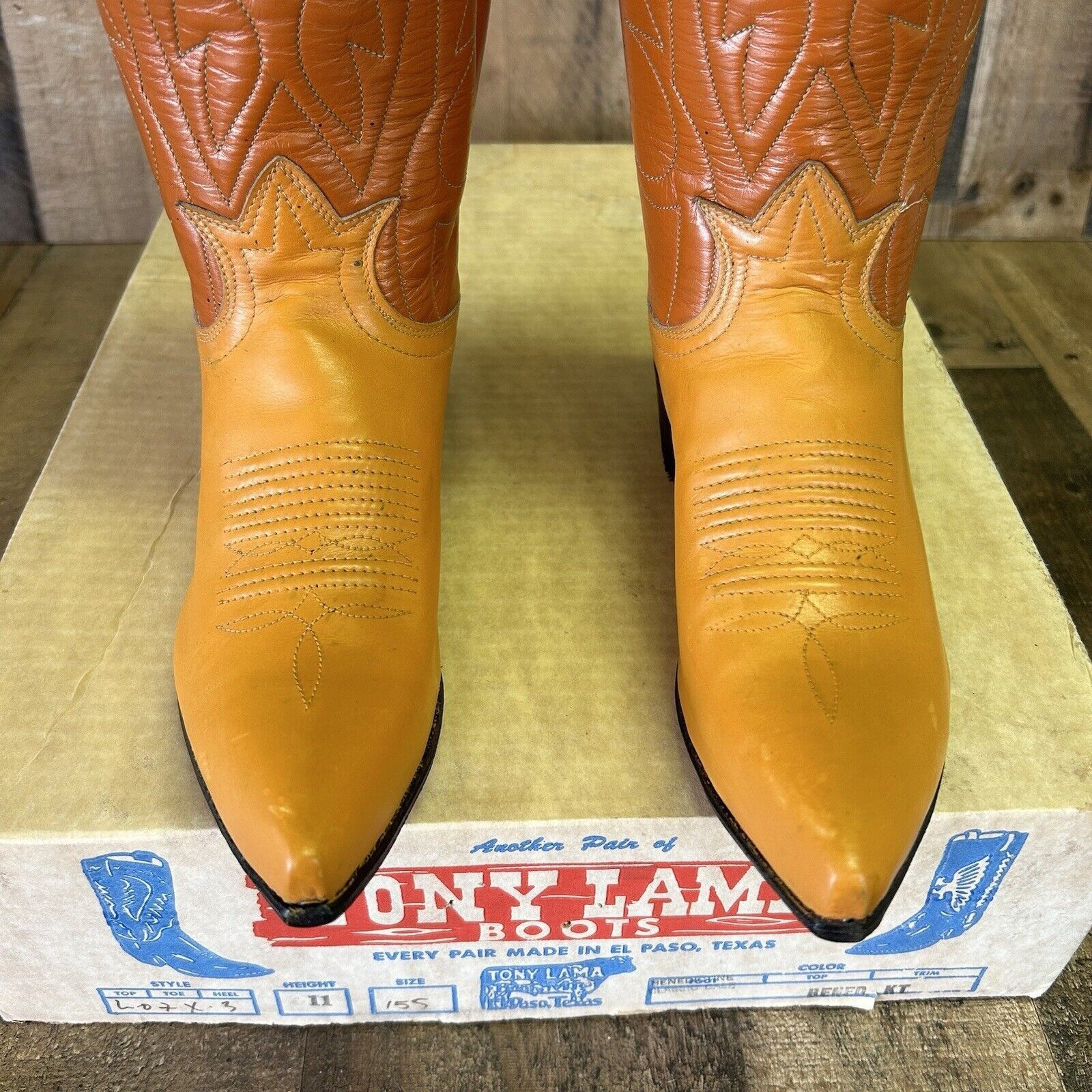 Tony Lama Tony Lama Vintage Gold Label Cowboy Boots Womens 5.5 A Size US 5.5 / IT 35.5 - 7 Thumbnail