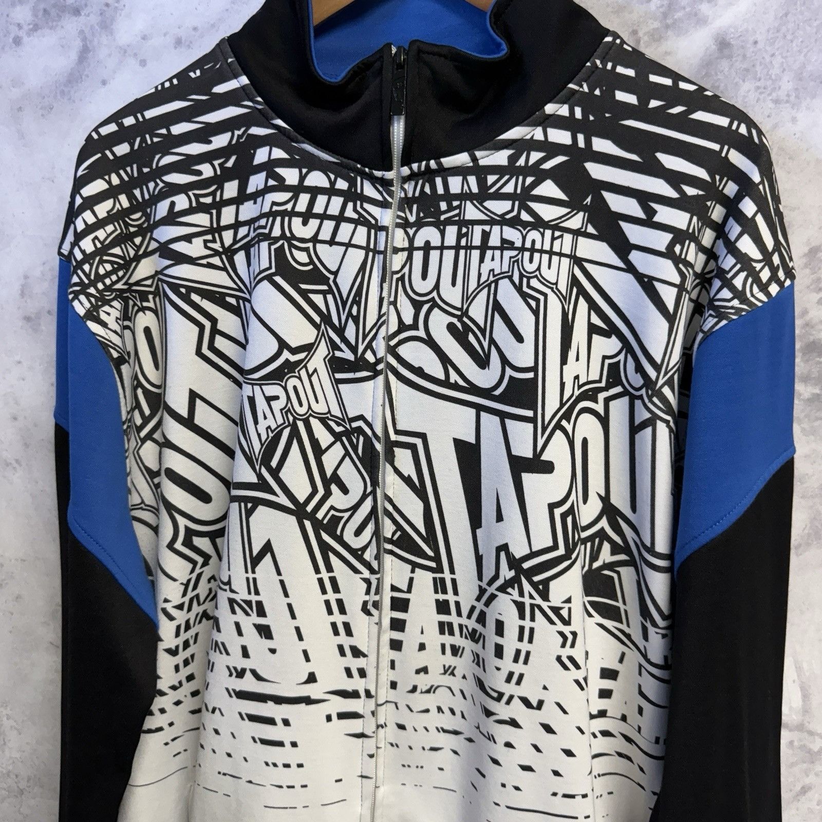 Tapout Tapout Sweatshirt Jacket Mens XXL 24x29 AOP Full Zip Grunge Size US XXL / EU 58 / 5 - 3 Thumbnail