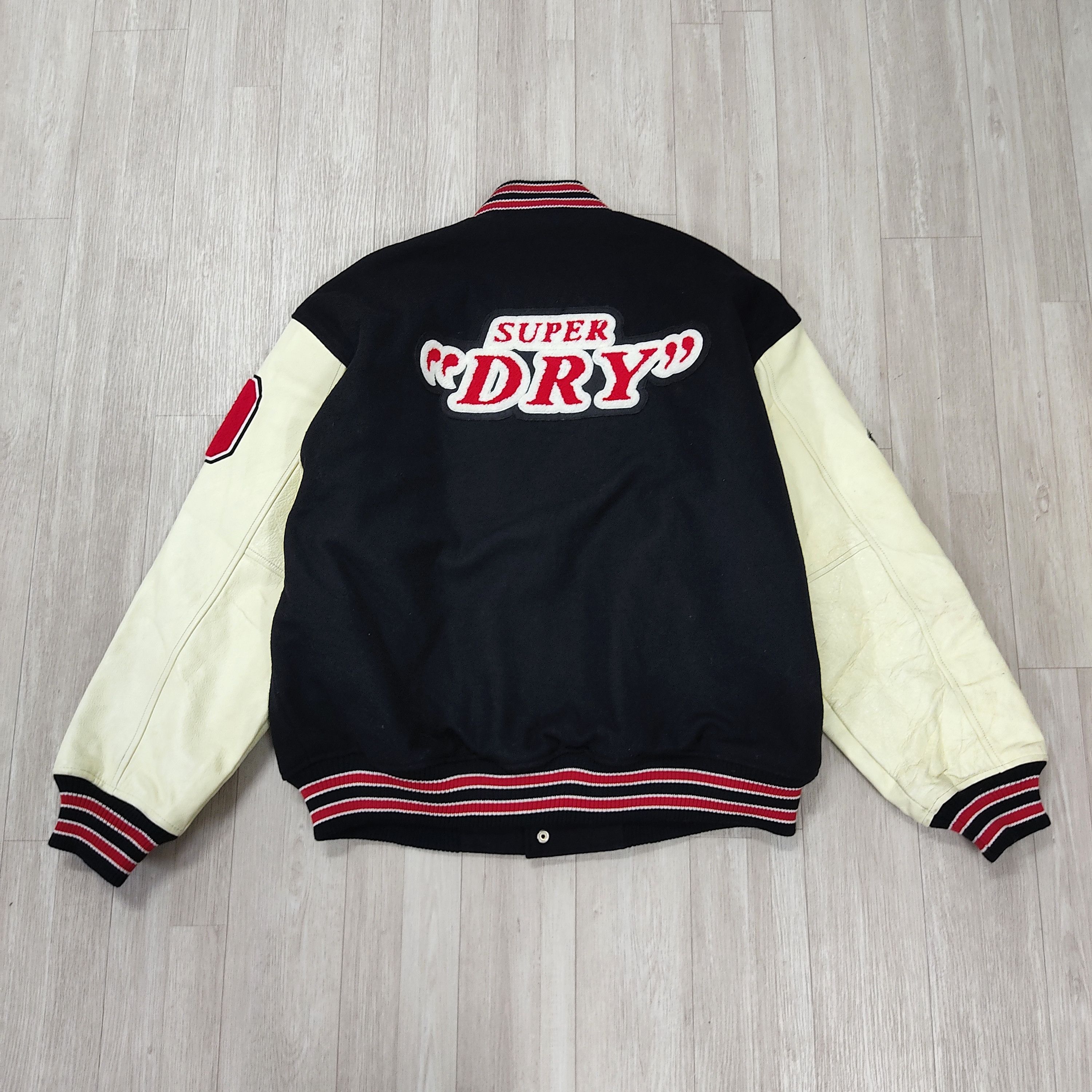 Superdry SUPERDRY Japan Leather Sleeve Varsity (Patch Loaded Edition) Size US XL / EU 56 / 4 - 15 Thumbnail