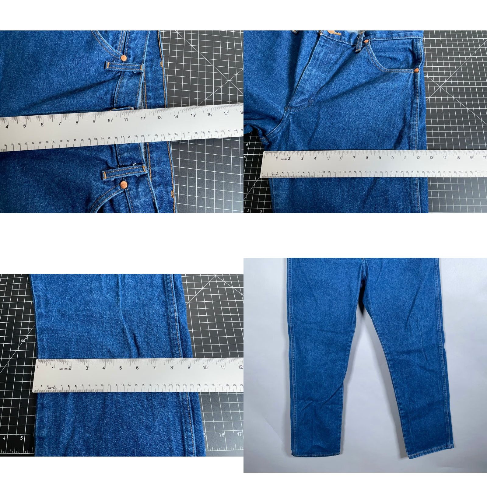 Wrangler VINTAGE Wrangler Cowboy Cut Jeans Men's 34 x 32 Blue Denim 90s Retro Western Regular Fit Size US 34 / EU 50 - 8 Thumbnail