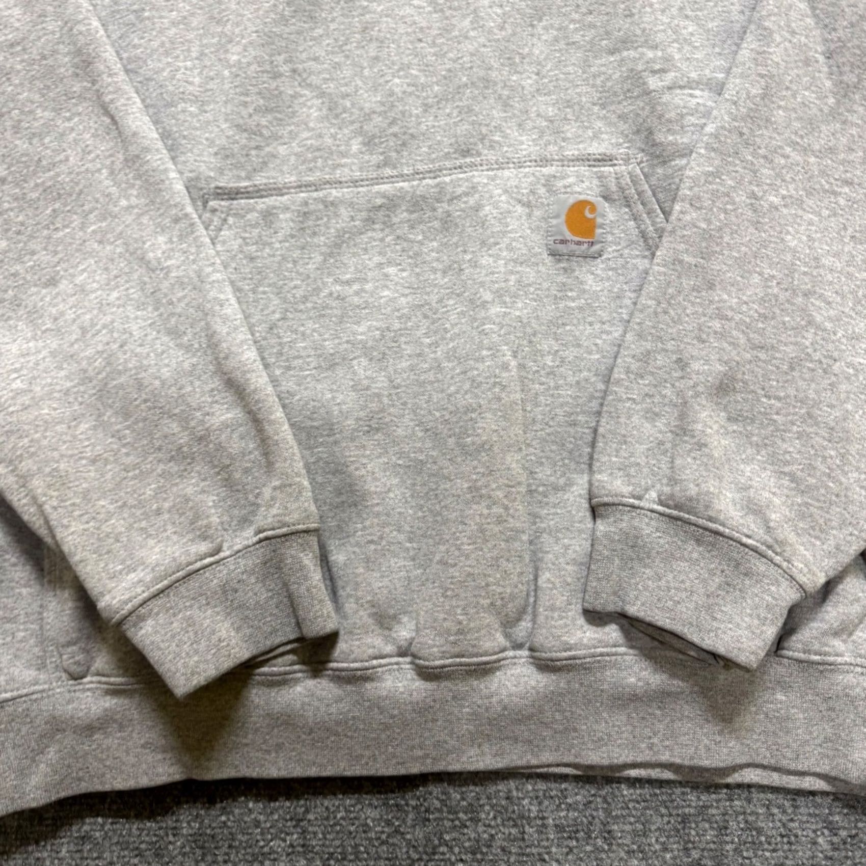 Carhartt VTG Carhartt Pullover Hoodie Men L Heather Grey 90s Workwear Regular Fit Gray Sweatshirt Distressed Size US L / EU 52-54 / 3 - 3 Thumbnail