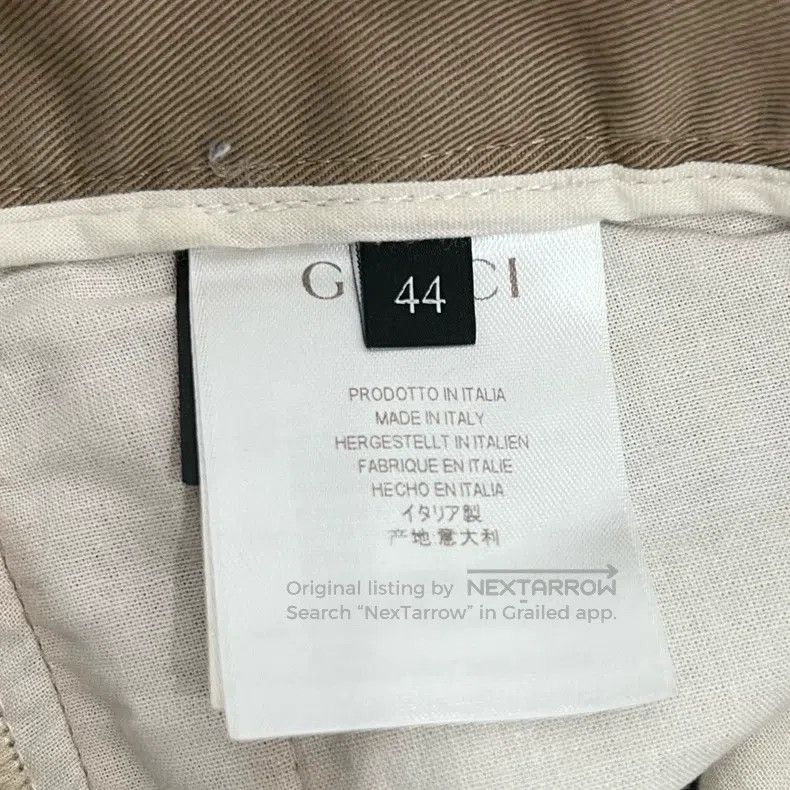Gucci Gucci Leather Logo khaki casual pants Size US 28 / EU 44 - 5 Thumbnail