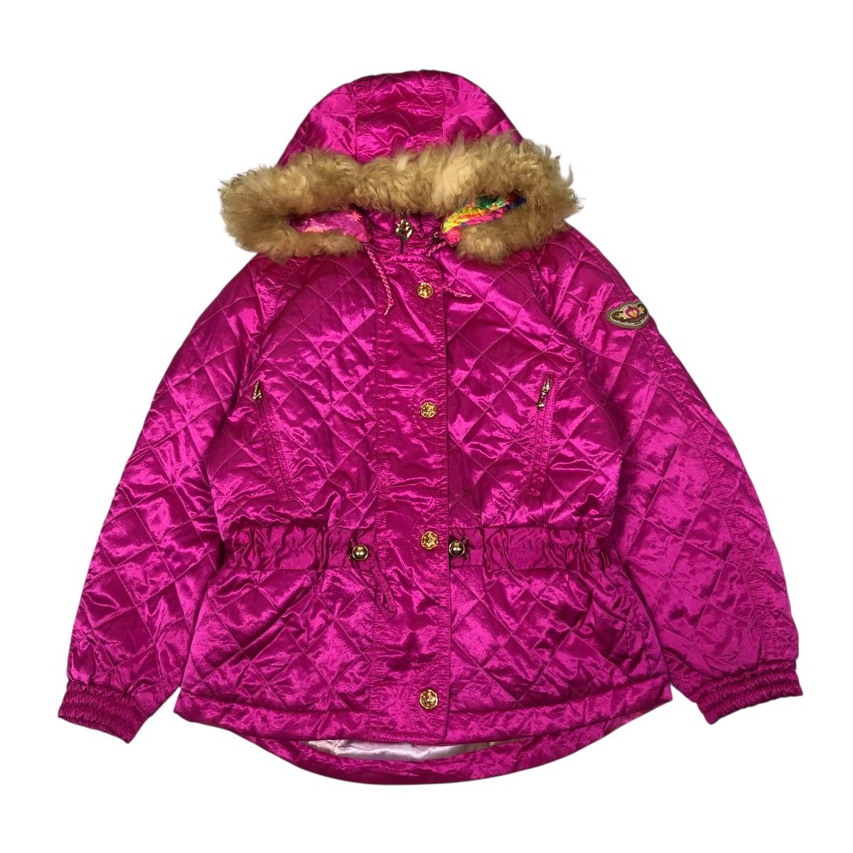 Japanese Brand 🔥VINTAGE SKI JACKET ELLESSE ITALY MINK FUR HOODIE Size L / US 10 / IT 46 - 1 Thumbnail