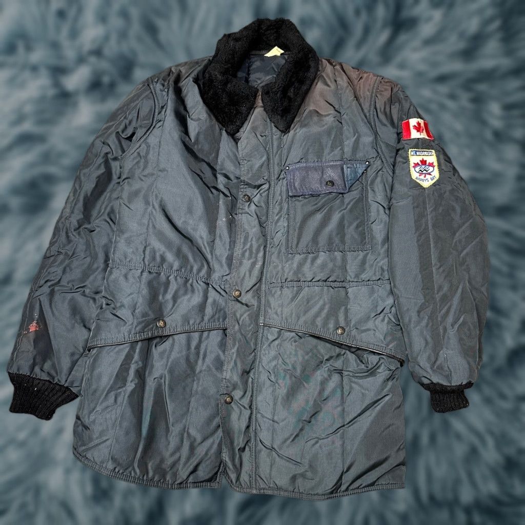 Refrigiwear VINTAGE RefrigiWear Insulated Quilted Coat Jacket Mens Medium Zip Navy Canada Coat Mens M Navy 90s Vintage Quilted Jacket Mens Size US M / EU 48-50 / 2 - 1 Thumbnail