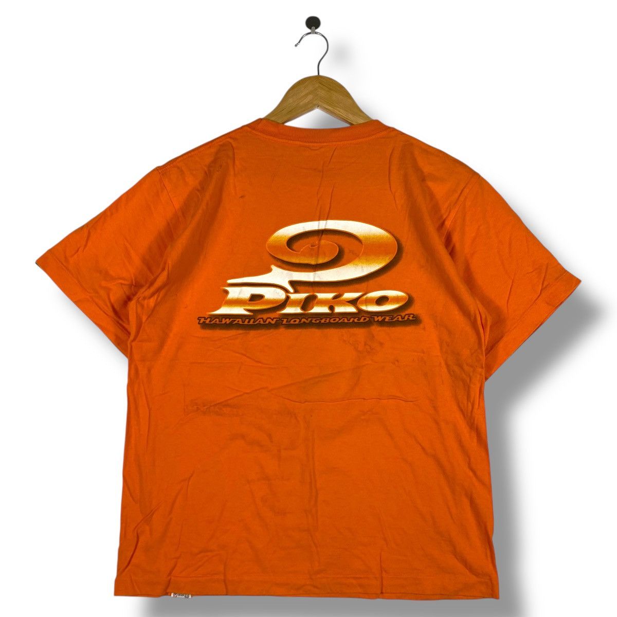 Vintage Vintage 90's PIKO Hawaiian Longboard Wear Logo Surf TeeShirt Size US M / EU 48-50 / 2 - 1 Thumbnail