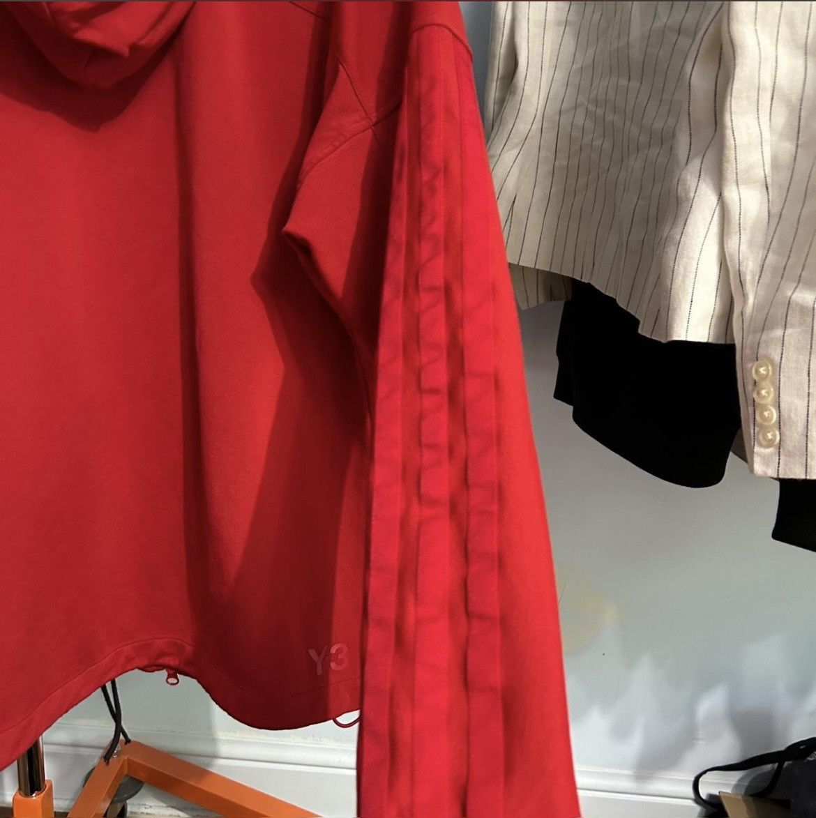 Y-3 Y-3 Red Zip Up Tech Hoodie Size US M / EU 48-50 / 2 - 3 Thumbnail
