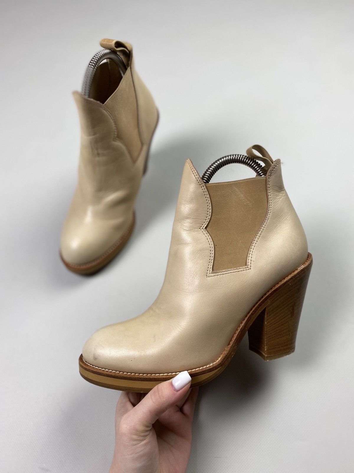 Acne Studios Acne Ladies Leather Heeled Boots Shoes Size 37 Size US 7 / IT 37 - 9 Thumbnail