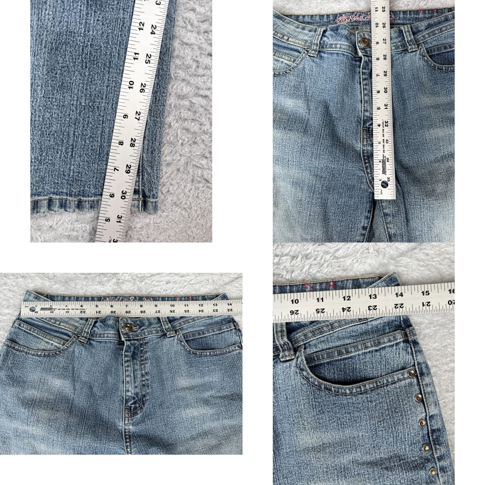 Vintage Kikit Jeans Womens 8 Blue Denim Bootcut Mid Rise Cotton Blend 28x31 Jeans Bootcut Womens 8 Blue Denim Distressed Stretch Size 30" / US 8 / IT 44 - 8 Thumbnail