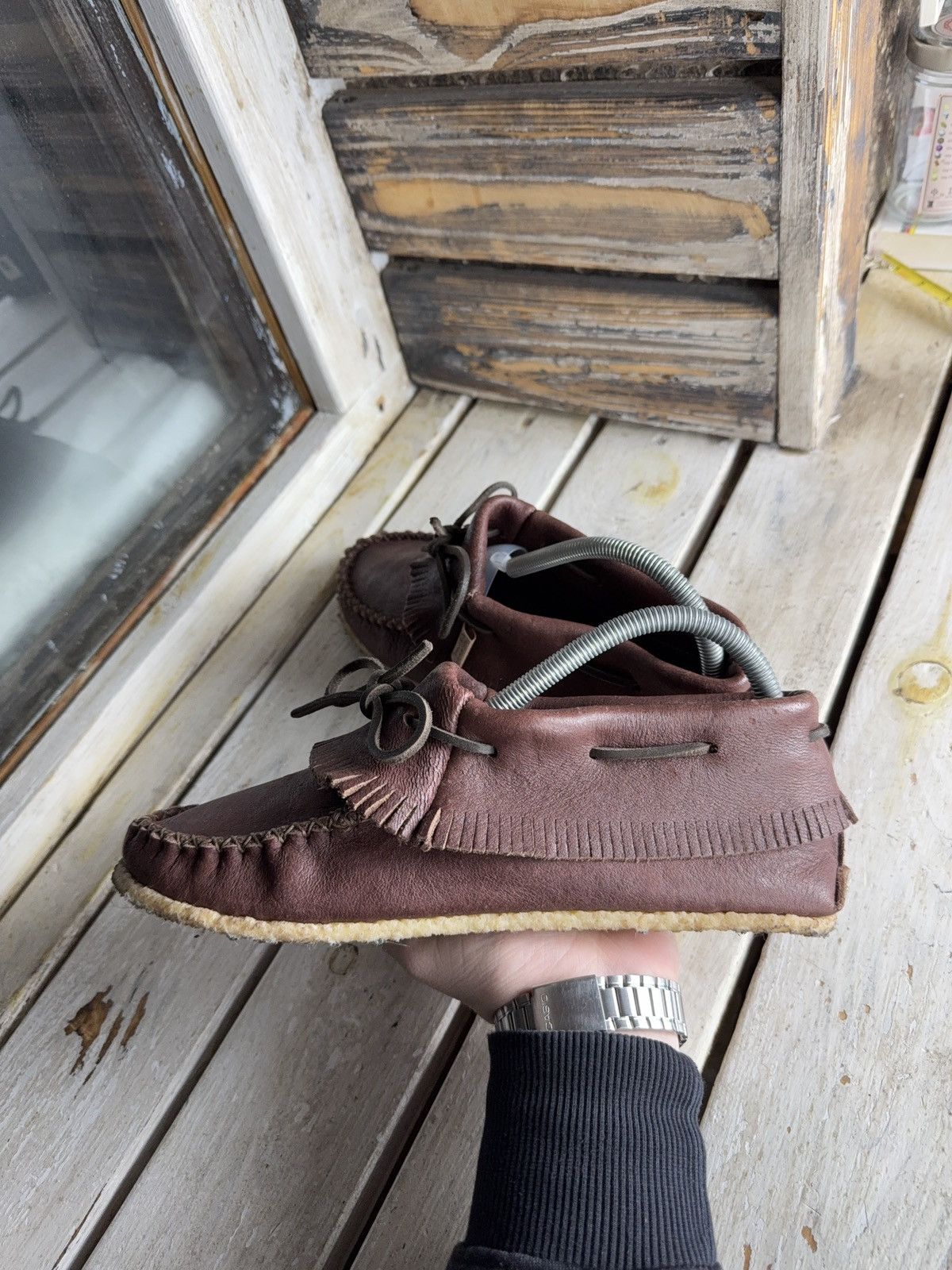 Japanese Brand Avant Garde Y2K Laurentian Chief Leather Moccasins Canada Size US 8 / EU 41 - 8 Thumbnail