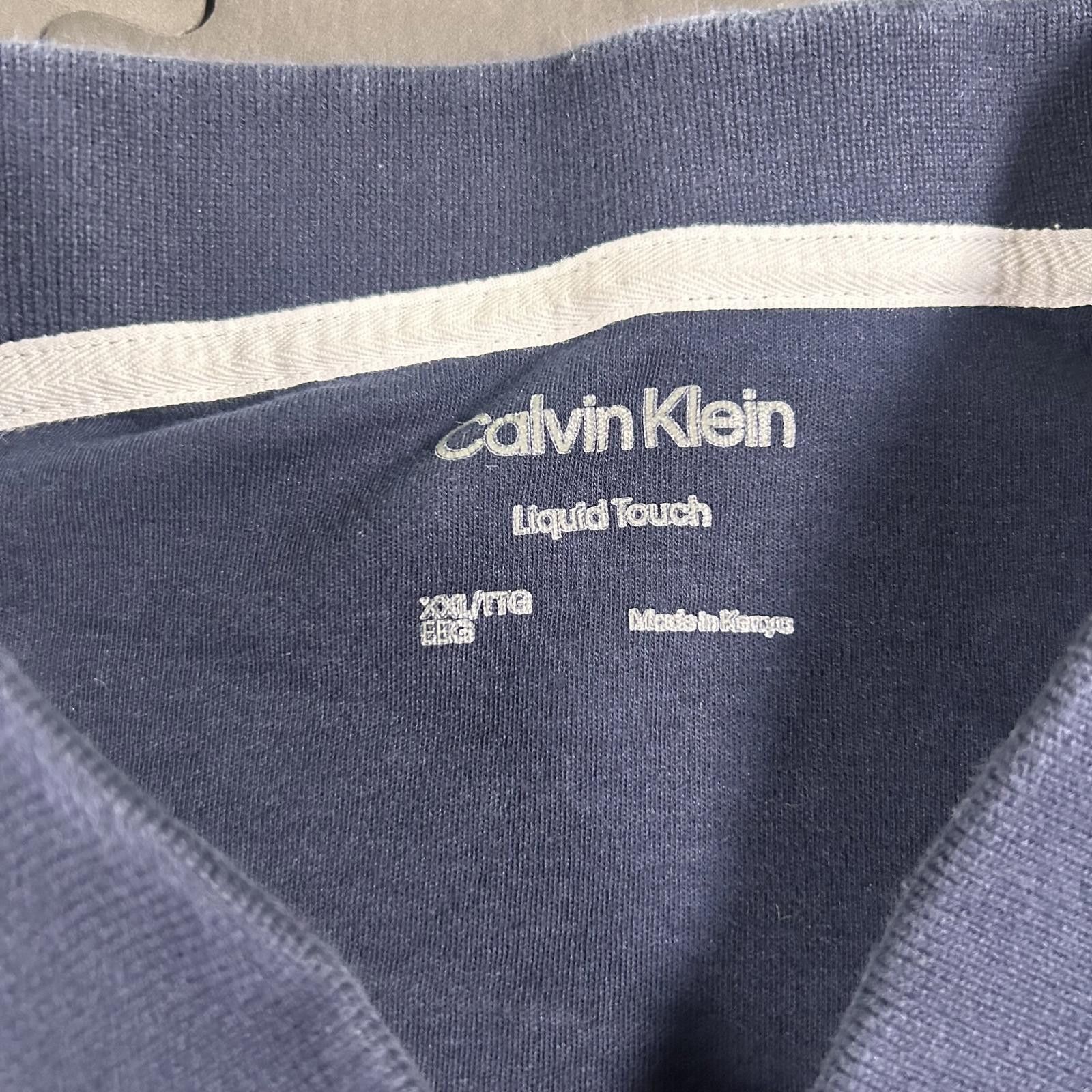 Calvin Klein Calvin Klein Men's Navy Polo Shirt with Embroidered Logo XXL Size US XXL / EU 58 / 5 - 4 Thumbnail