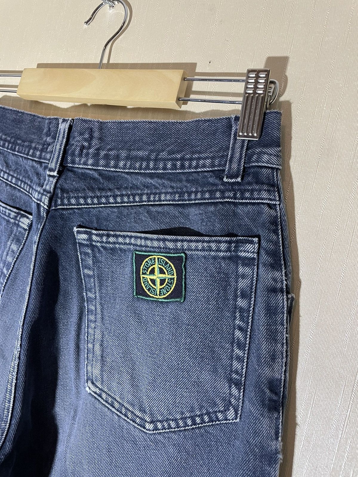 Massimo Osti × Stone Island × Vintage Stone Island Vintage denim jeans 90s Size US 29 - 4 Thumbnail