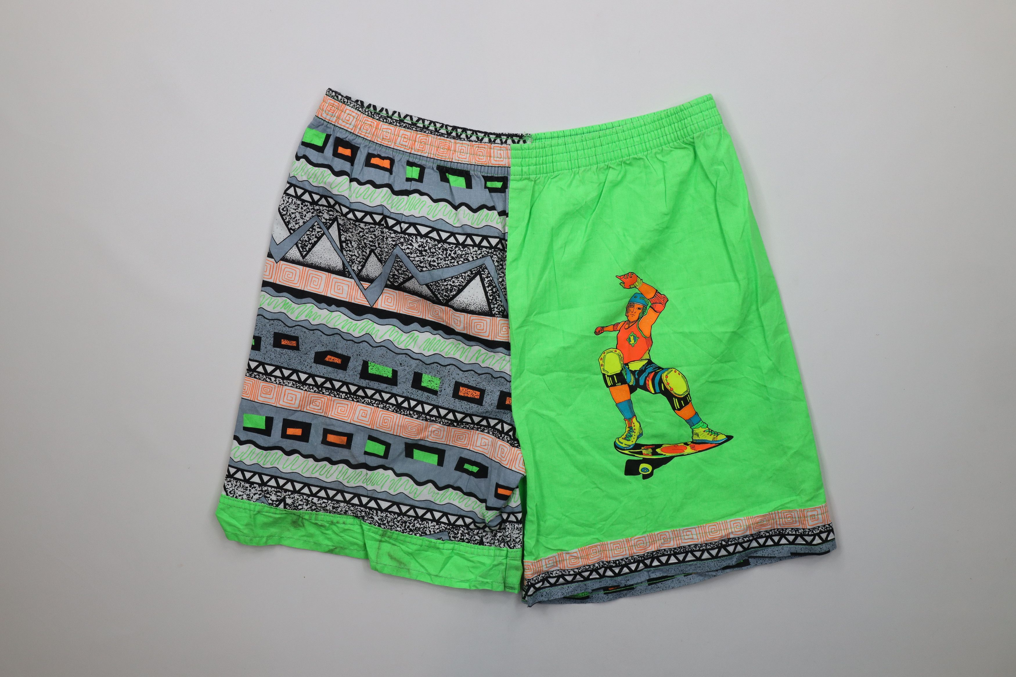 Vintage 80s Streetwear Skateboard Surf Shorts Cotton USA