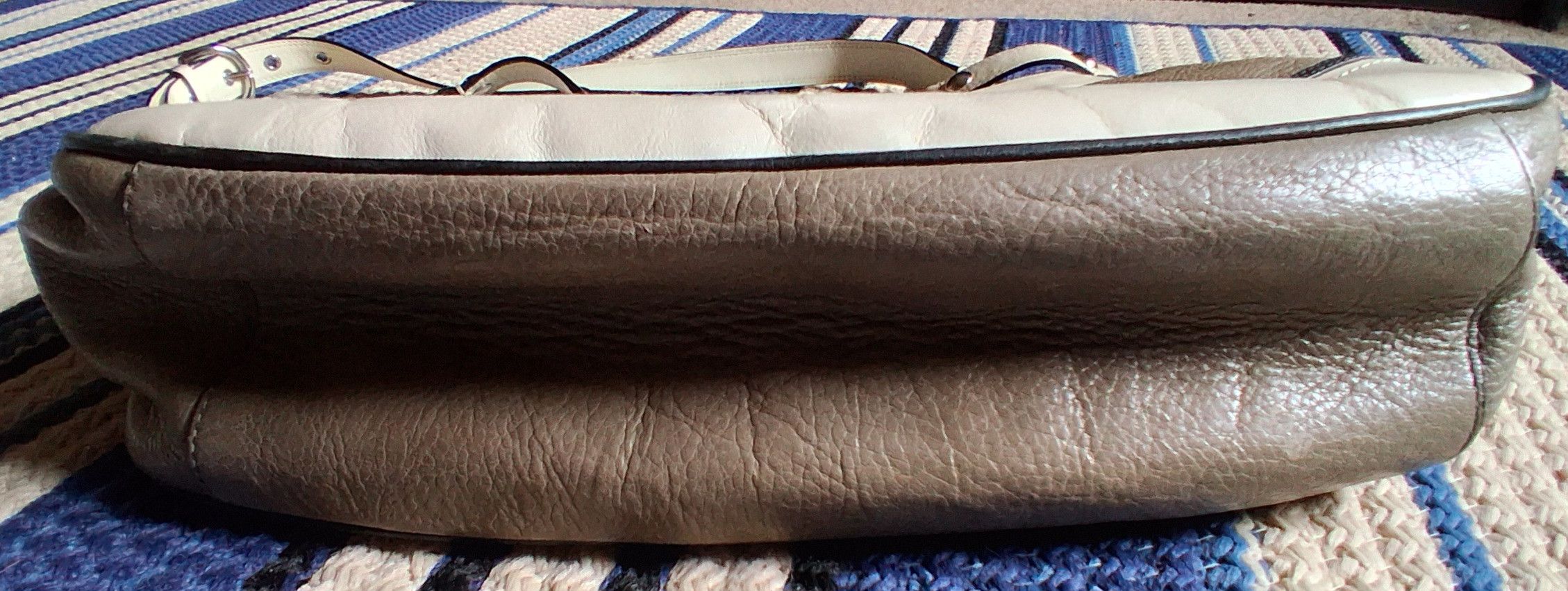 Coach COACH CHELSEA IVORY GRAY LEATHER SHOULDER/HANDBAG Size ONE SIZE - 8 Thumbnail
