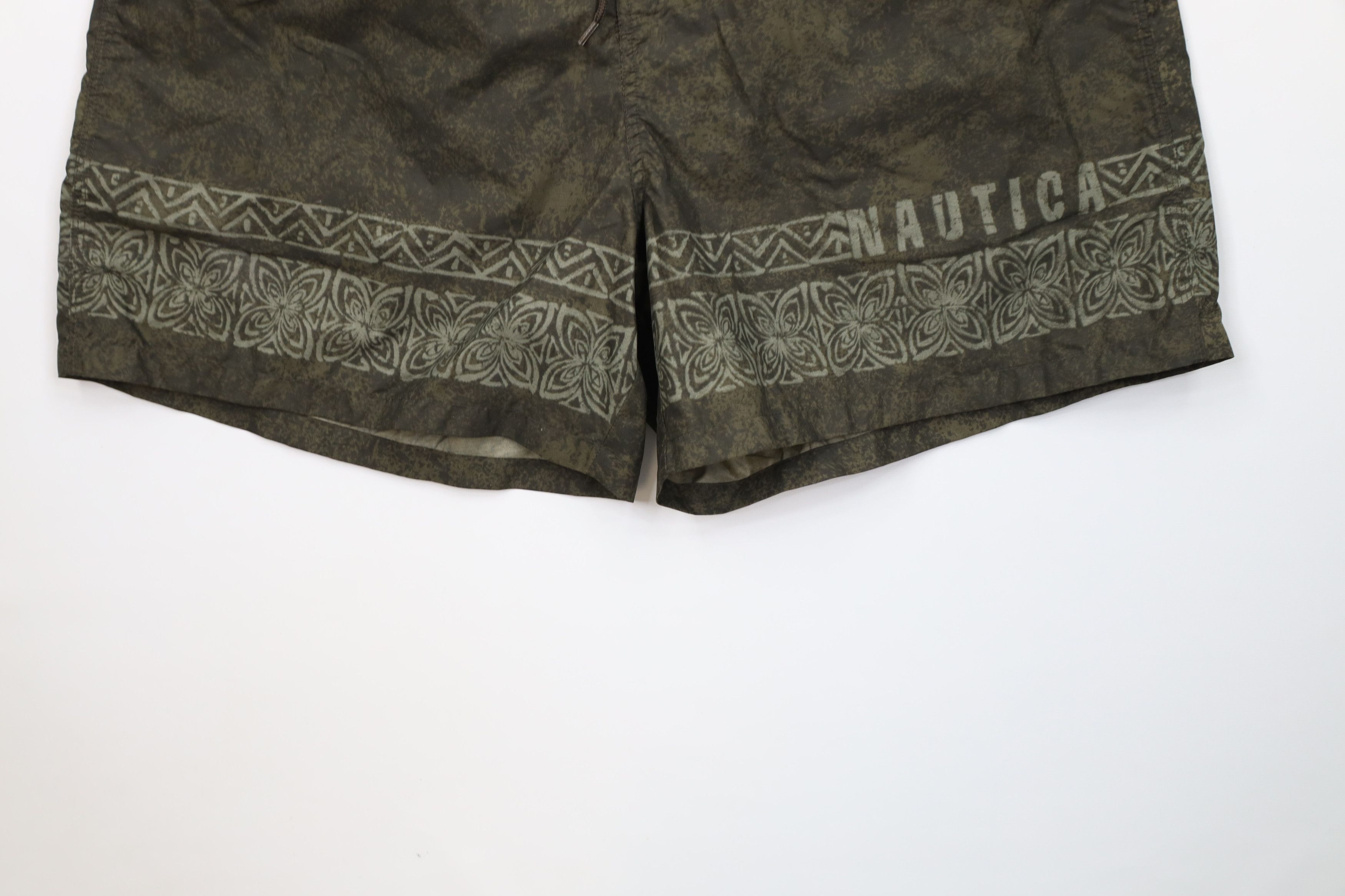 Nautica Vintage 90s Nautica Tribal Flower Lined Shorts Swim Trunks Size US 38 / EU 54 - 4 Thumbnail