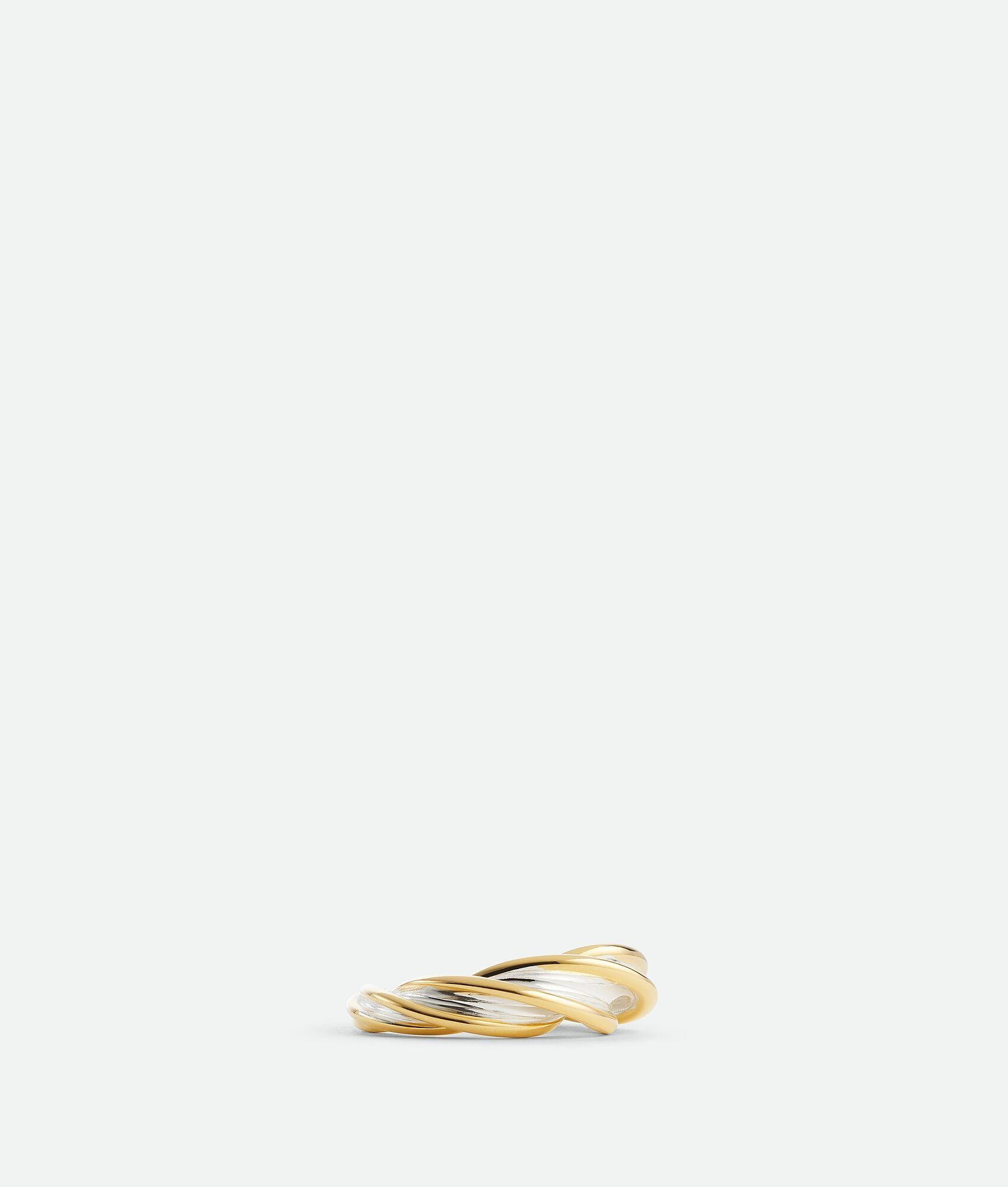 Bottega Veneta o1bcso1str0725 Size: 11 / Pillar Twisted Ring Gold/Silver Size ONE SIZE - 4 Thumbnail