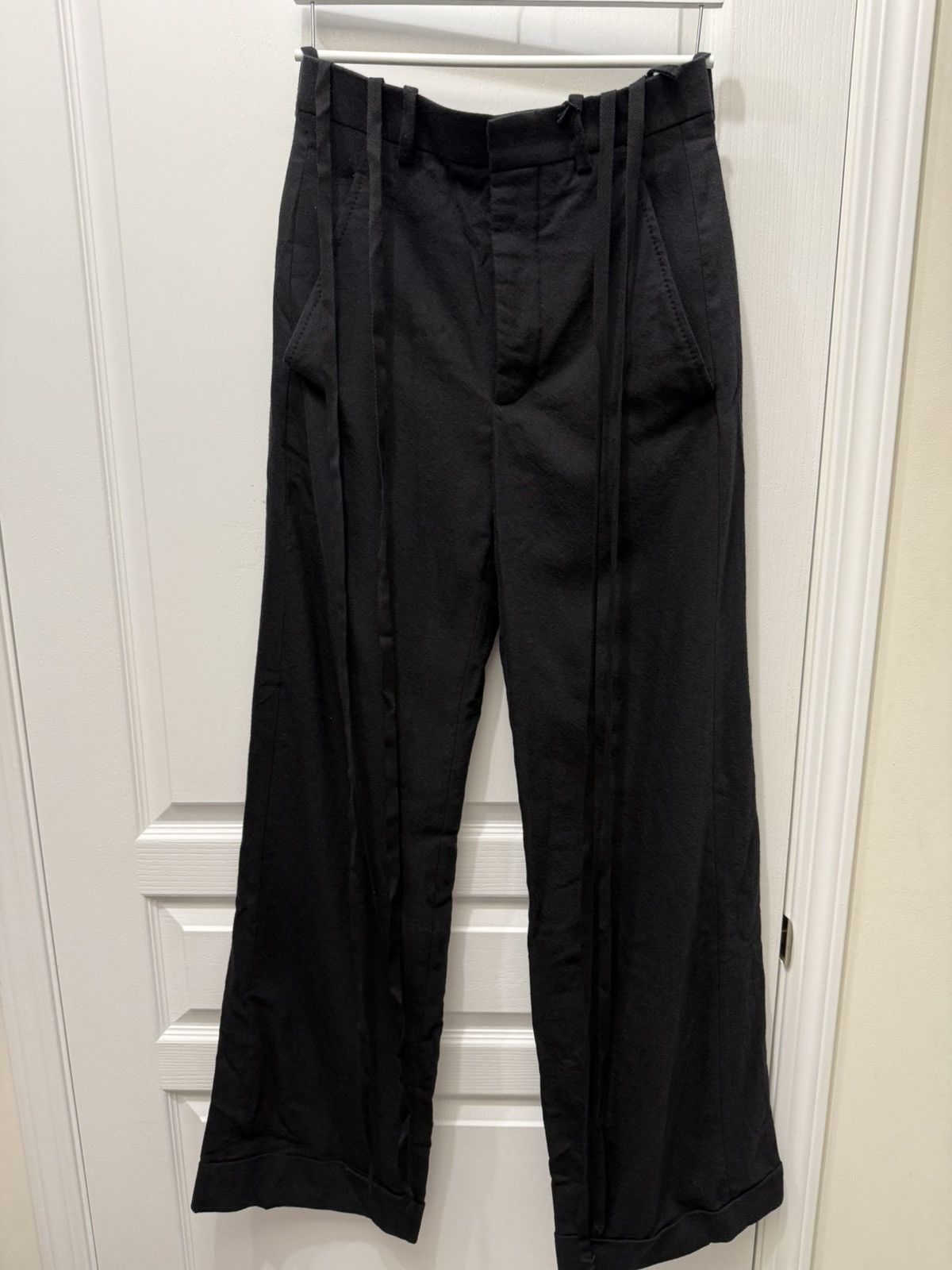 Ann Demeulemeester Belinda Wide Leg Pants Size 26" / US 2 / IT 38 - 5 Thumbnail