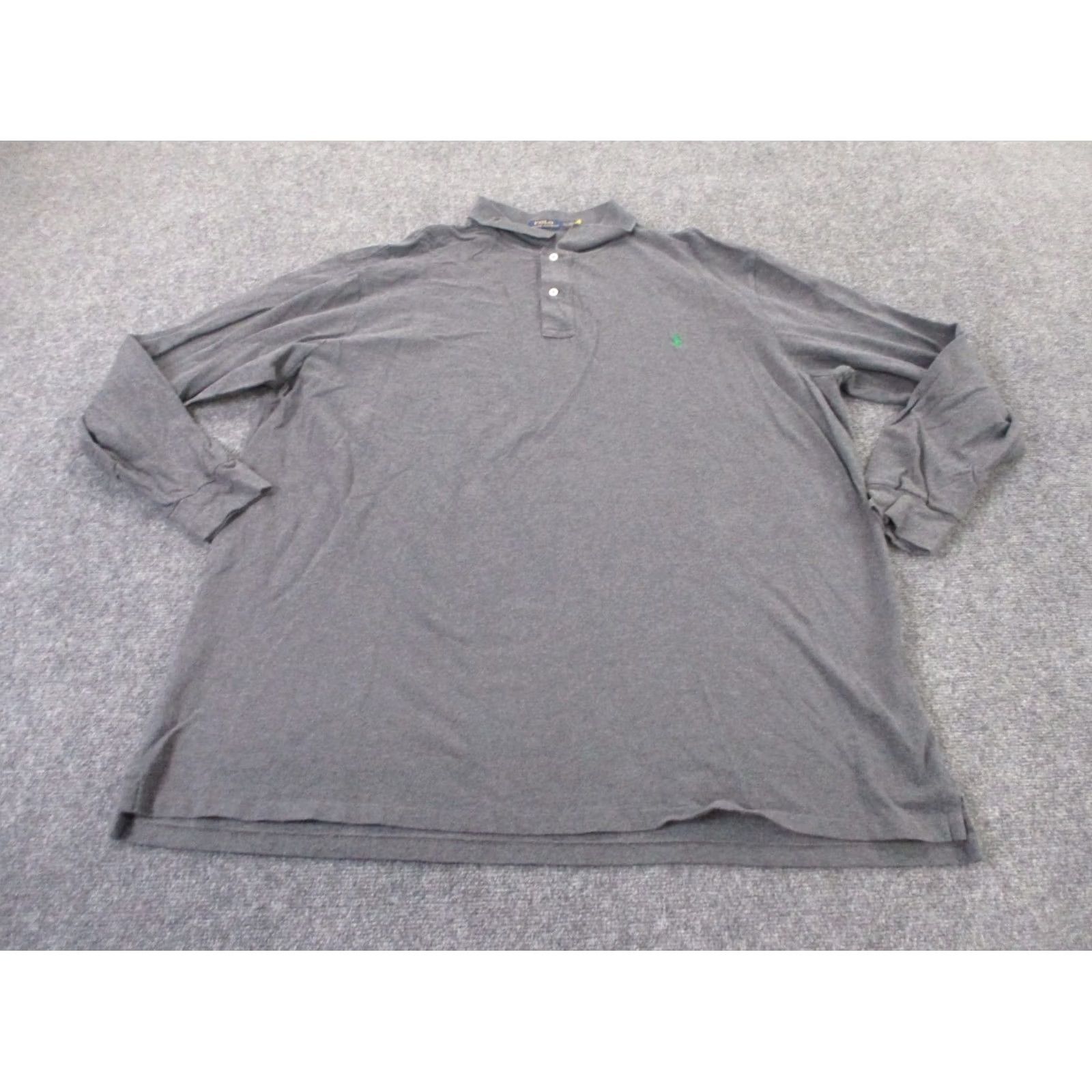 Polo Ralph Lauren Polo Ralph Lauren Shirt Men 4XLT Gray Golf Classic Sport Preppy Pony Logo Casual Size US XXL / EU 58 / 5 - 2 Thumbnail