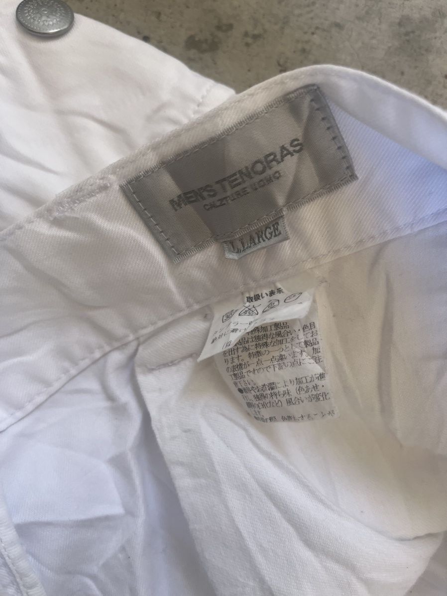 Hedi Slimane Men's Tenoras Culzture Uomo White Side Pocket Pants Size US 34 / EU 50 - 5 Thumbnail