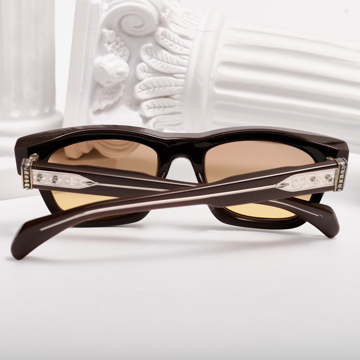 Chrome Hearts CHROME HEARTS DICK FITZENER CLASSIC BROWN SUNGLASSES Size ONE SIZE - 7 Thumbnail