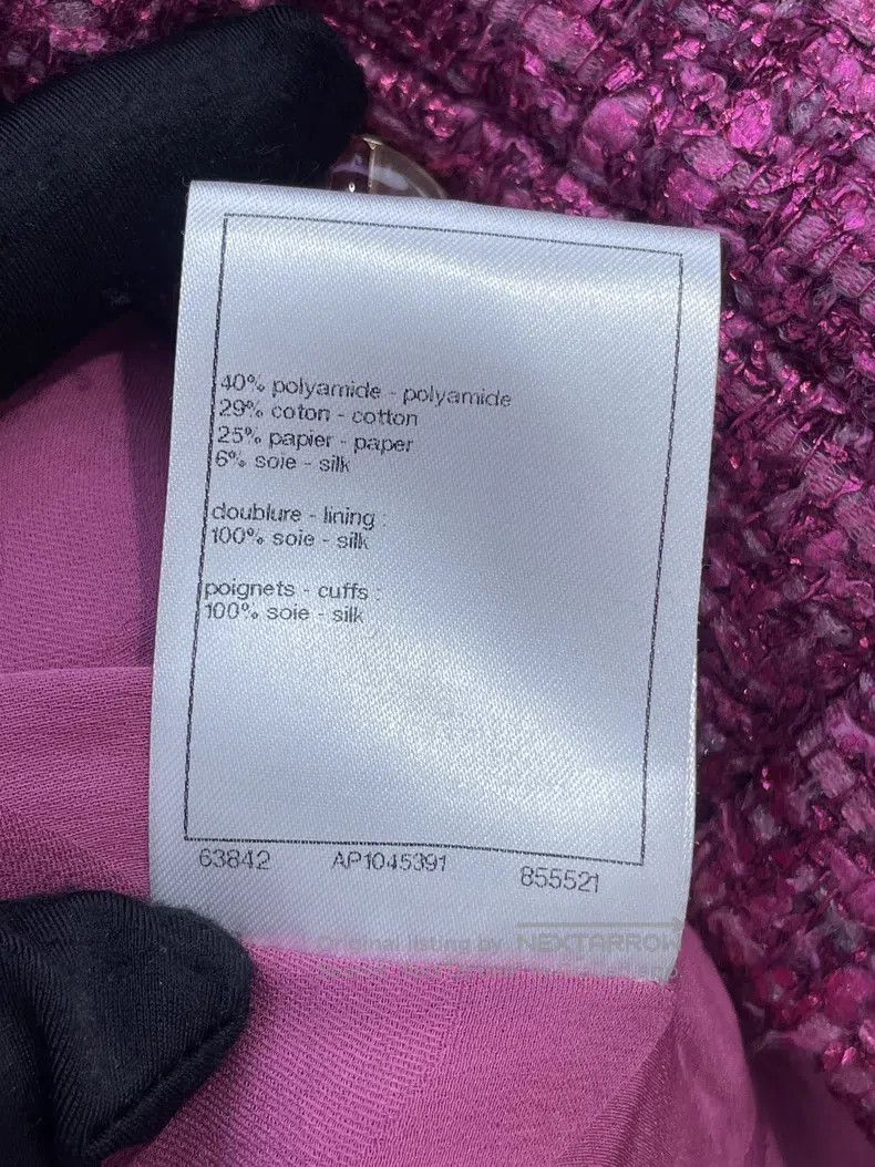 Chanel Chanel 23A shirt sleeve softened tweed knitted coat Size XXS / US 00 / IT 34 - 8 Thumbnail