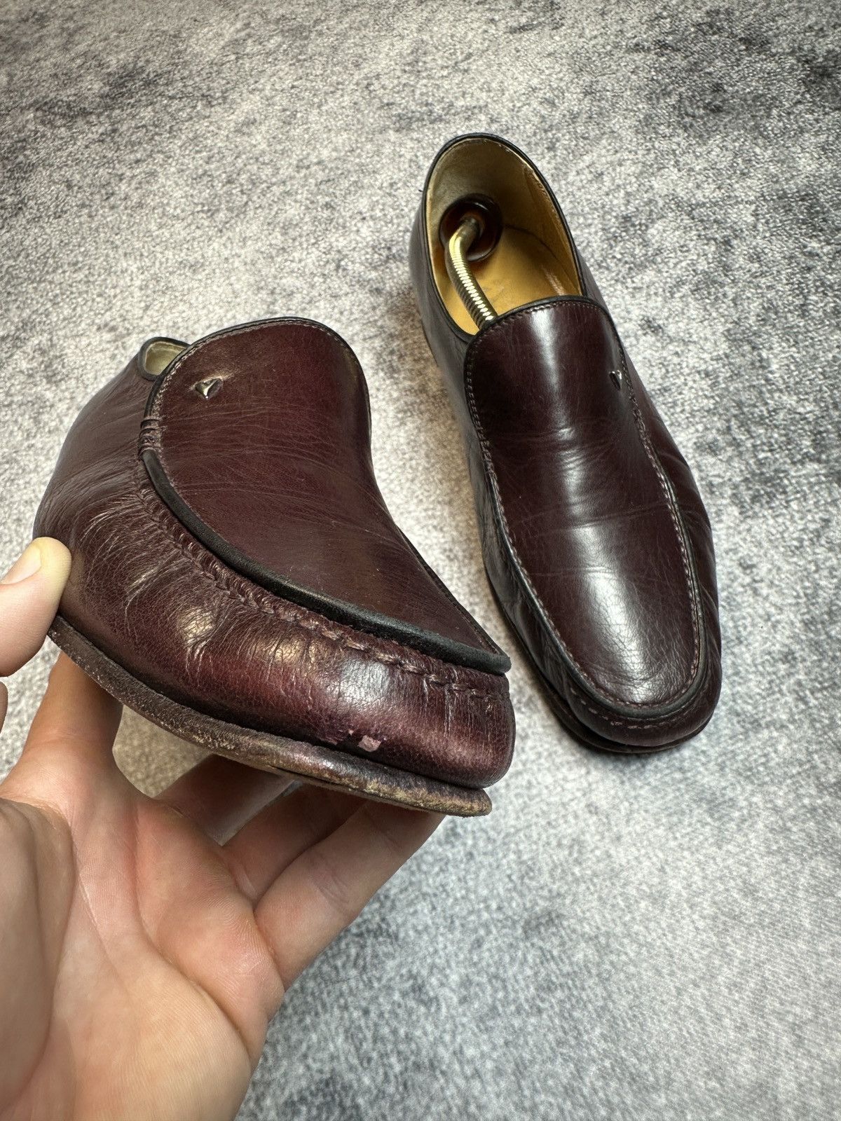 Vintage Zanetti Casual Leather Shoes Streetwear Luxury 8,5