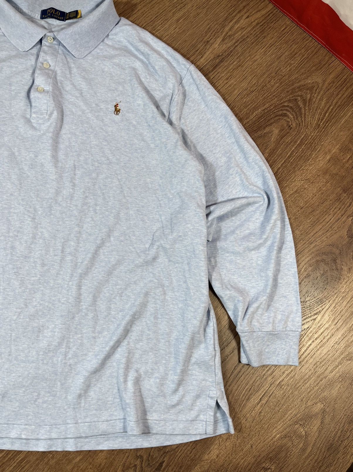 Polo Ralph Lauren 3XL Polo Ralph Lauren Long Sleeve Jersey Polo Shirt Size US XXL / EU 58 / 5 - 3 Thumbnail