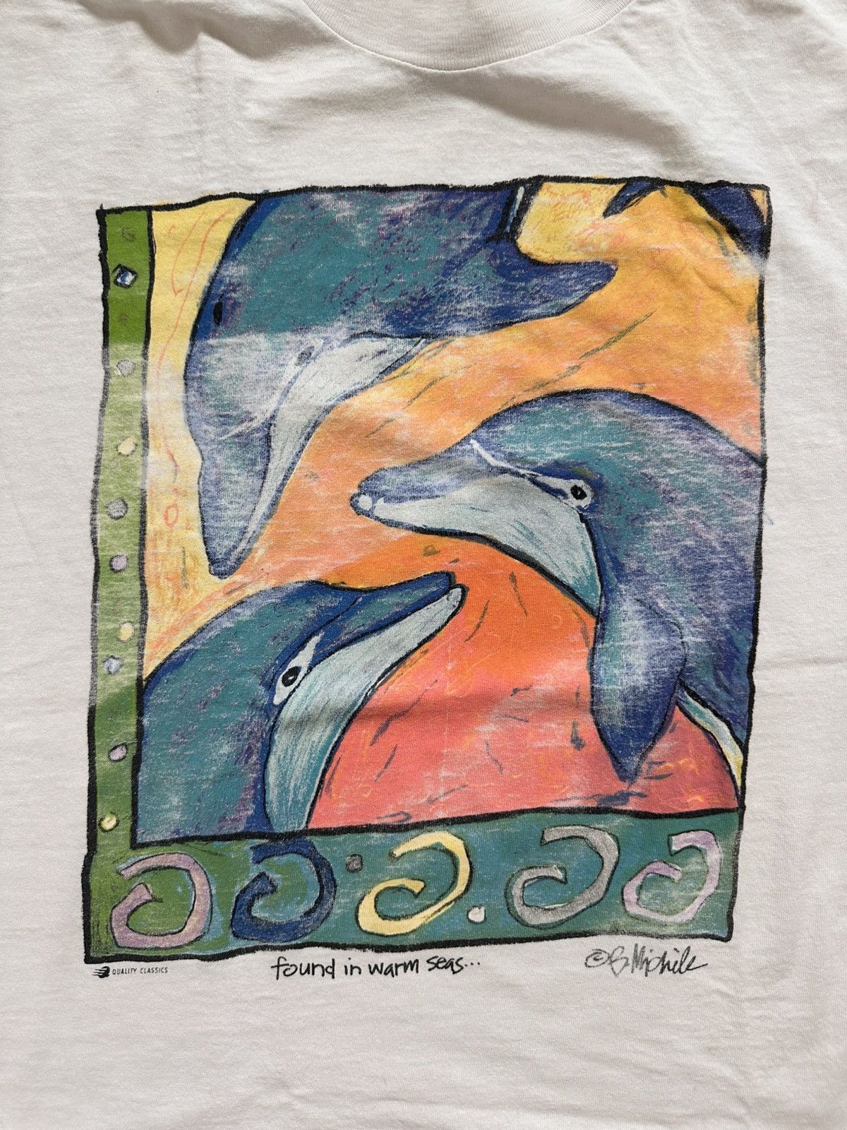 Vintage Vintage Dolphin Quest Art shirt Size US L / EU 52-54 / 3 - 3 Thumbnail