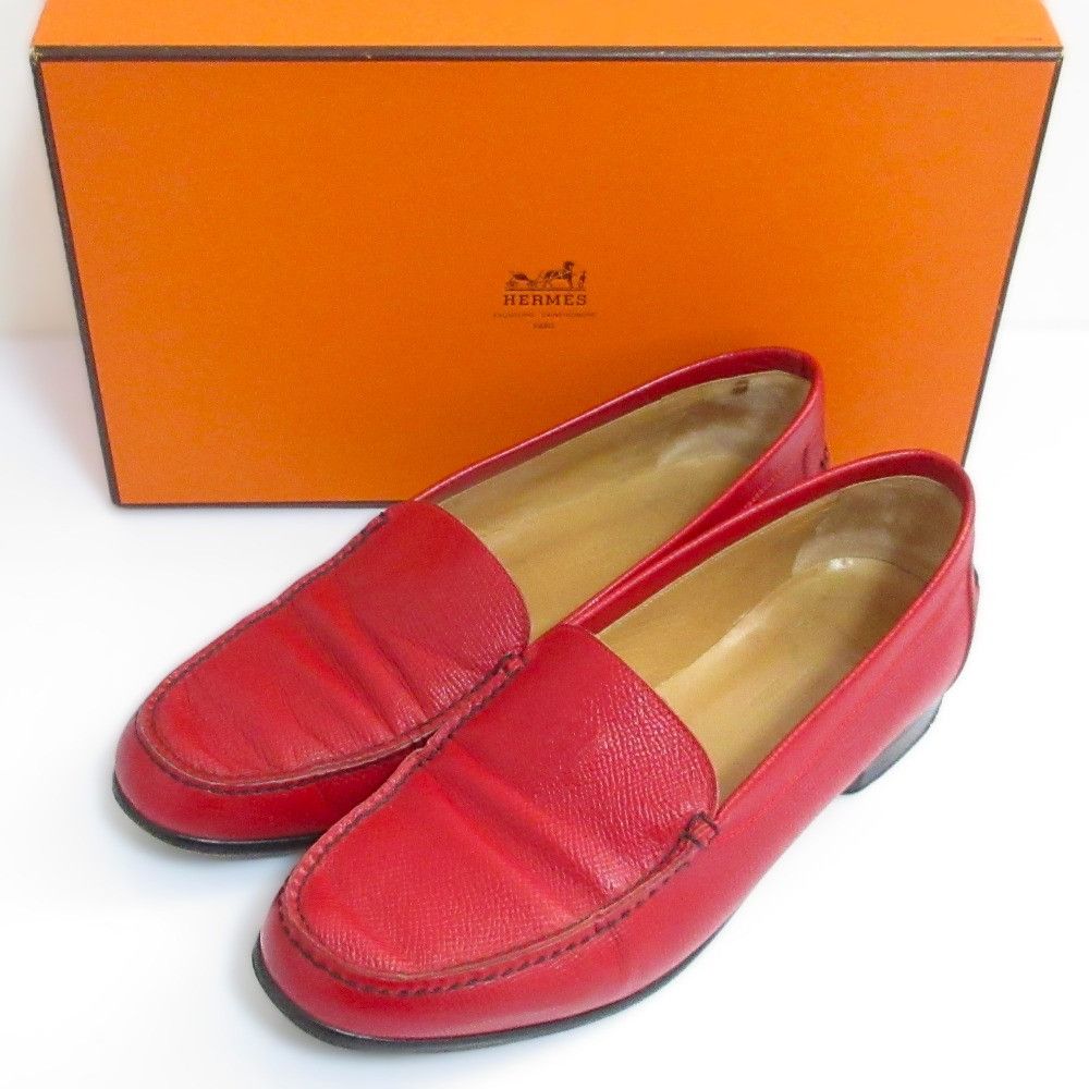 Hermes Hermes Hermes H Logo Leather Loafers Leather Shoes DUTY FREE for USA Size ONE SIZE - 1 Thumbnail