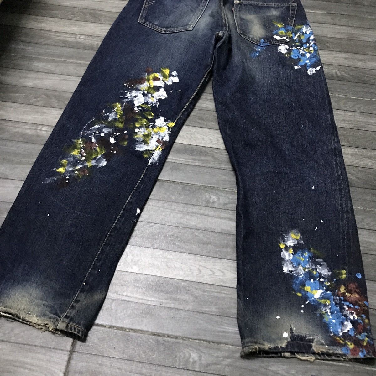 Japanese Brand × Vintage Vintage Gowest selvedge jeans like junya watanabe painter Size US 33 - 12 Thumbnail