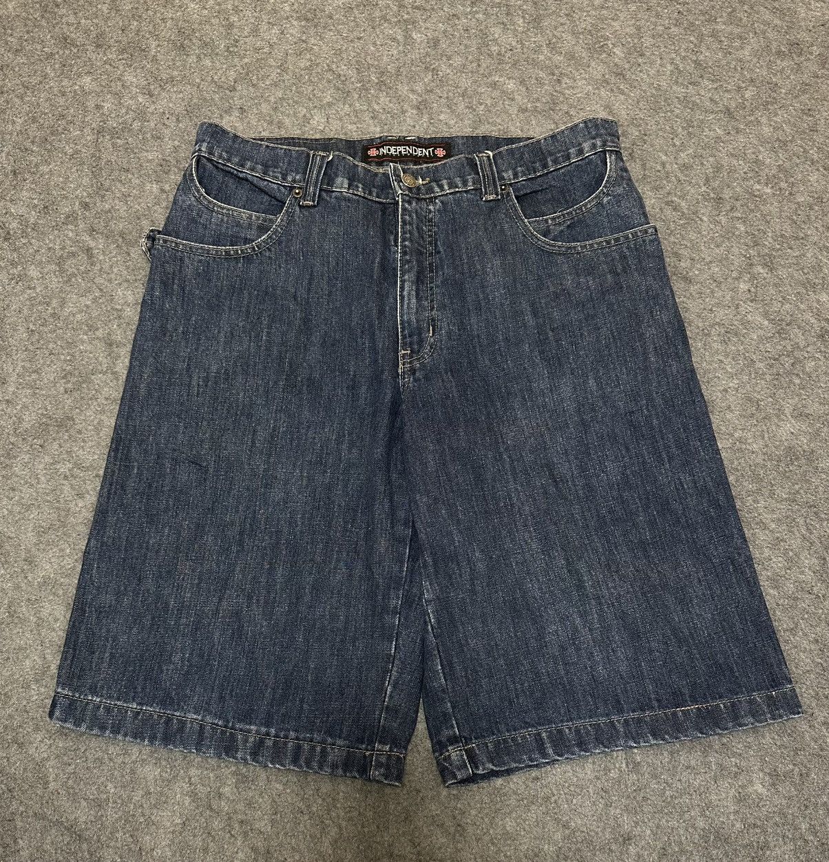 Independent Truck Co. Independent brand denim shorts baggy popular in Y2K skate. Size US 34 / EU 50 - 1 Thumbnail