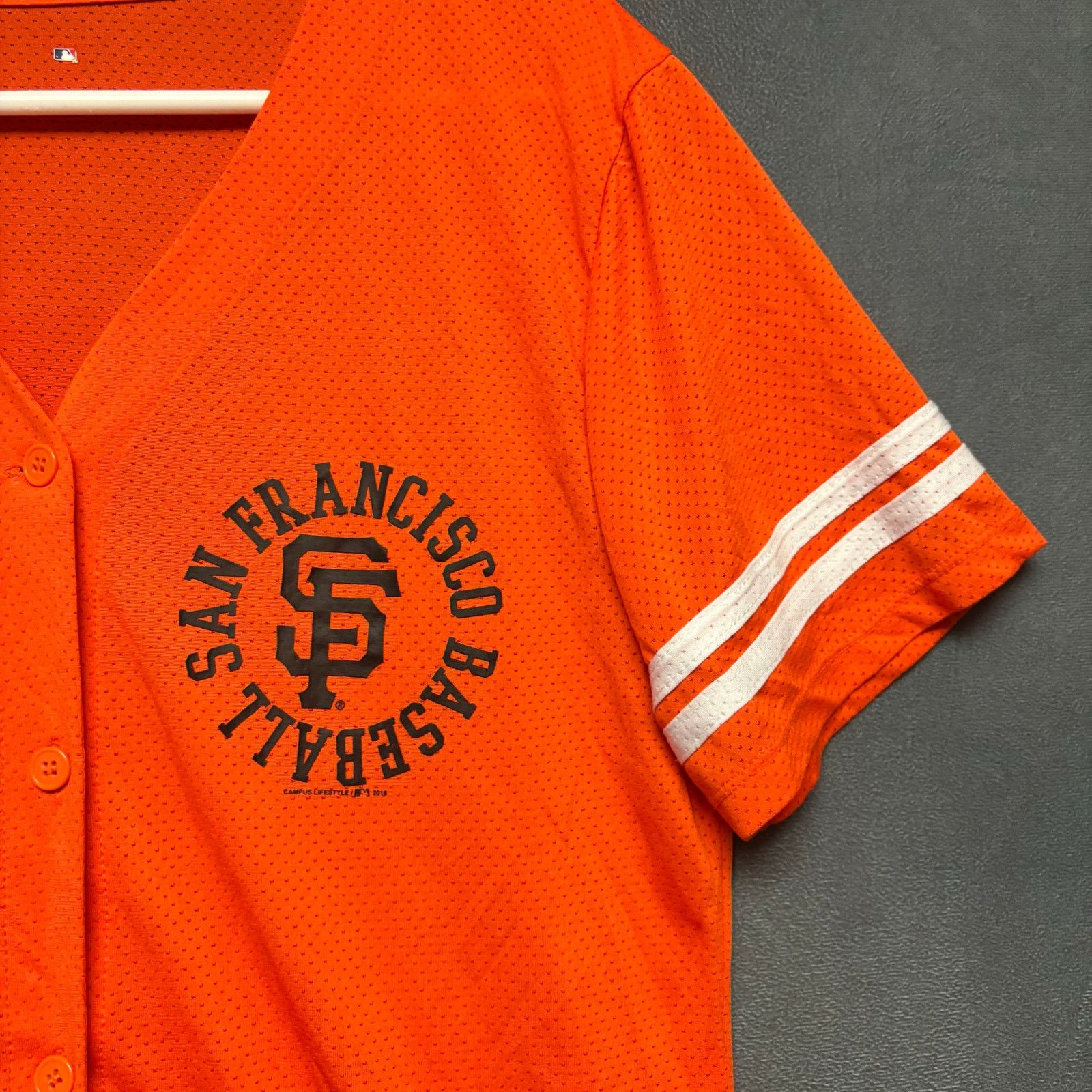 MLB Vintage MLB San Francisco Giants Orange Mesh Baseball Jersey Size L / US 10 / IT 46 - 3 Thumbnail