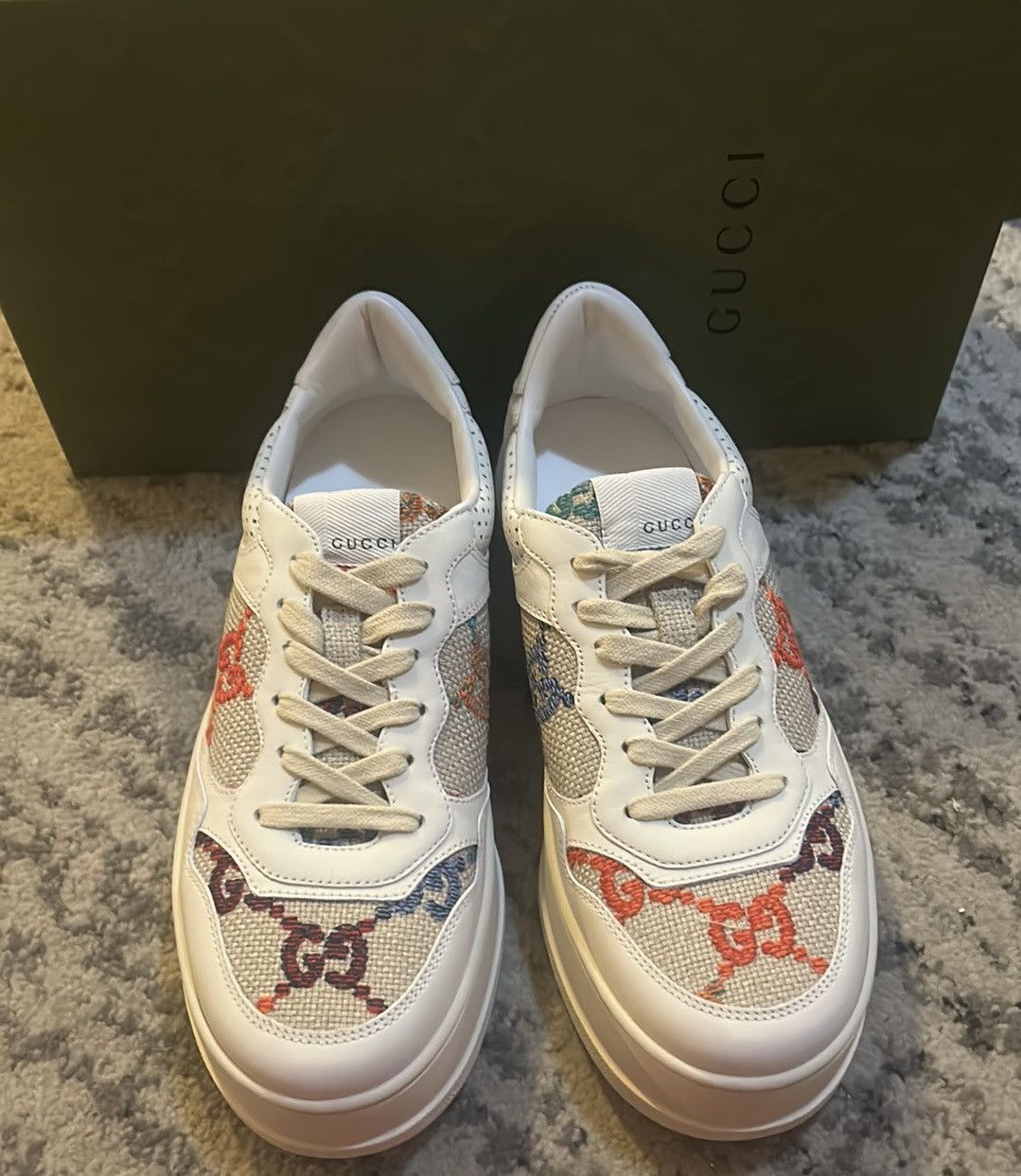 Gucci Gucci GG Sneaker Multicolor Embroidered size 41 Size US 11 / IT 41 - 6 Thumbnail